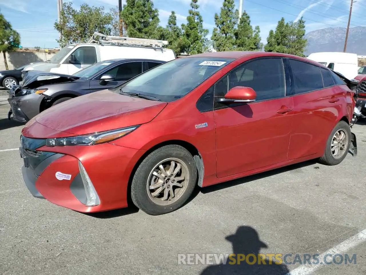 1 fotografías del automóvil dañado JTDKARFP0K3118016 TOYOTA PRIUS 2019