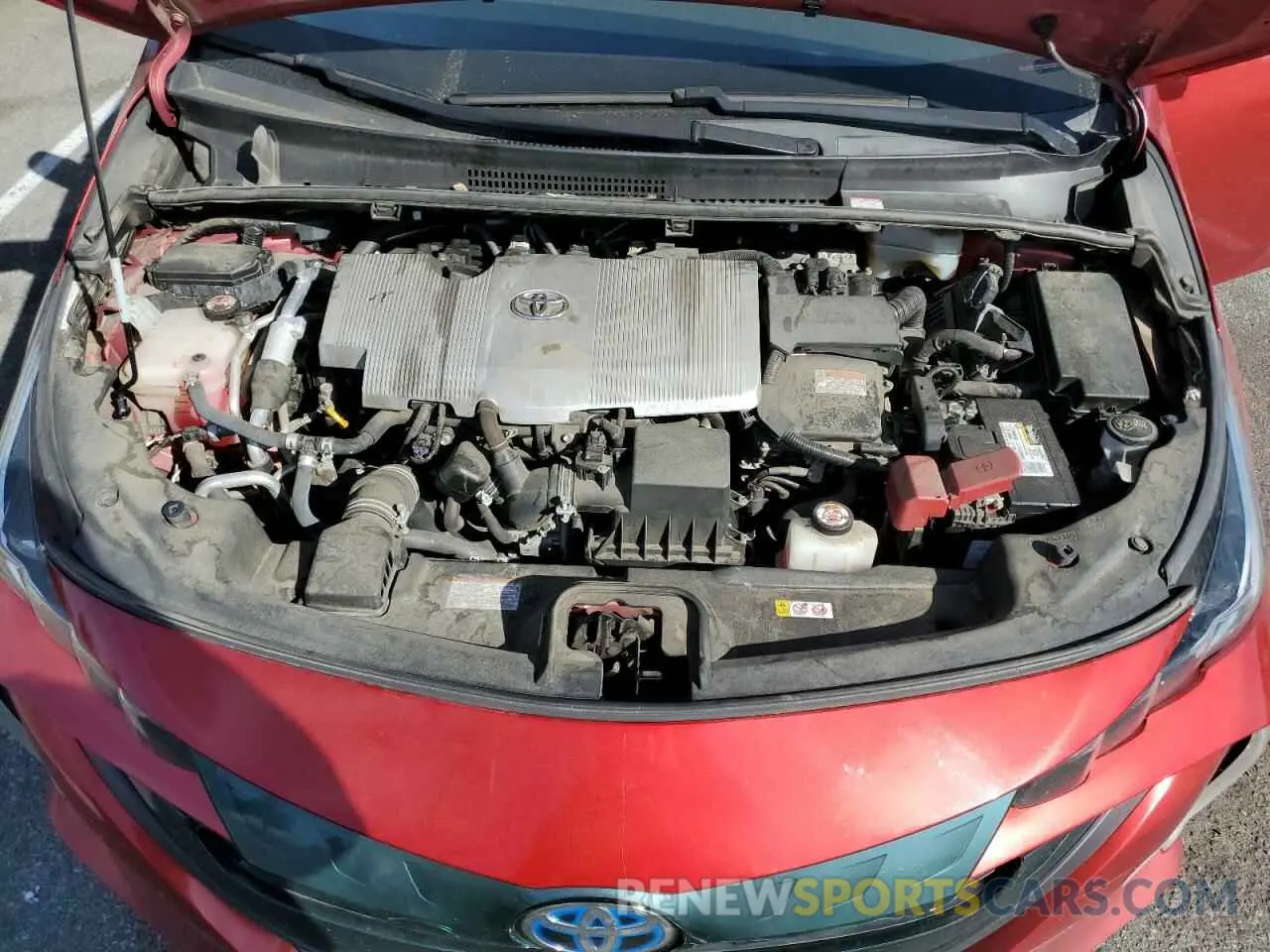 11 fotografías del automóvil dañado JTDKARFP0K3118016 TOYOTA PRIUS 2019