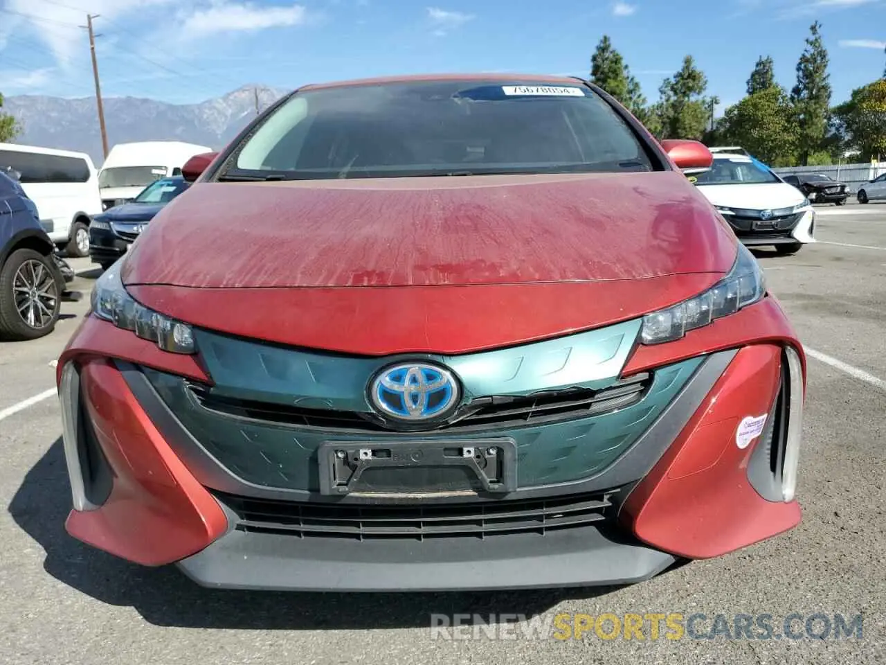 5 fotografías del automóvil dañado JTDKARFP0K3118016 TOYOTA PRIUS 2019