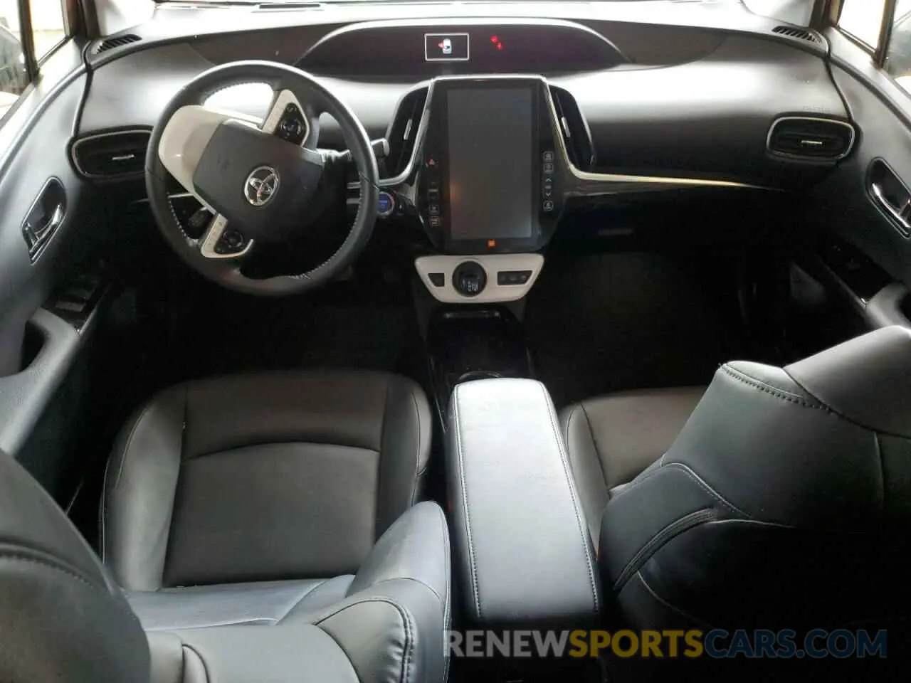 8 fotografías del automóvil dañado JTDKARFP2K3106112 TOYOTA PRIUS 2019