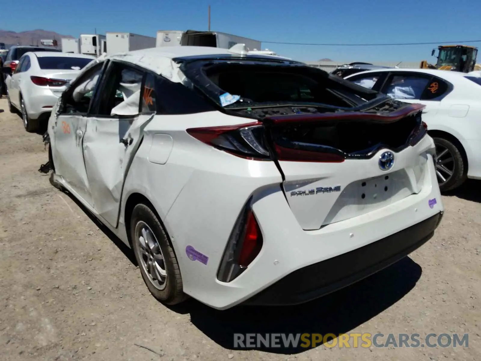 3 fotografías del automóvil dañado JTDKARFP2K3111052 TOYOTA PRIUS 2019