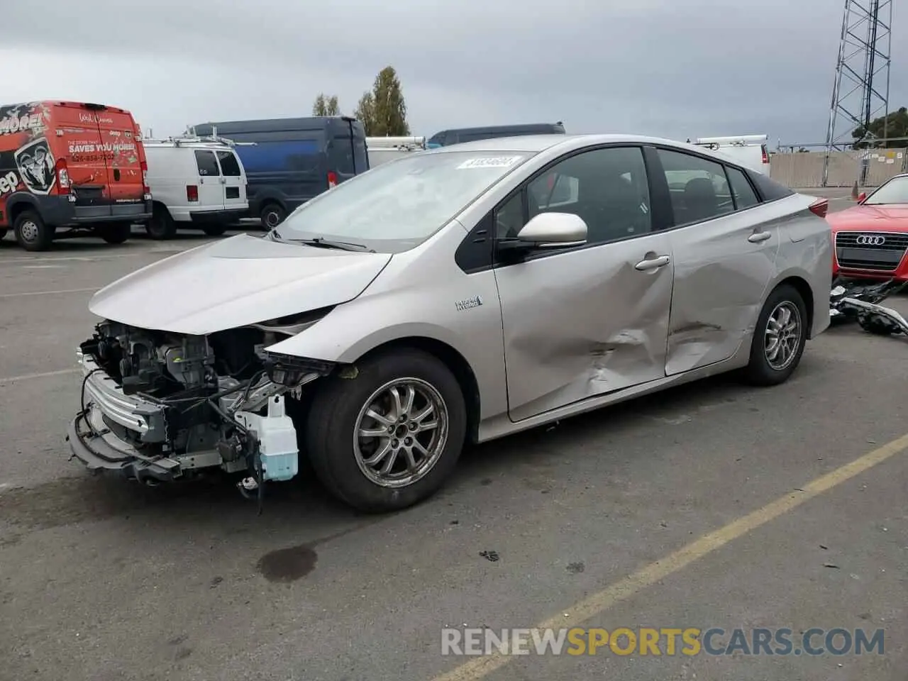 1 fotografías del automóvil dañado JTDKARFP4K3108329 TOYOTA PRIUS 2019