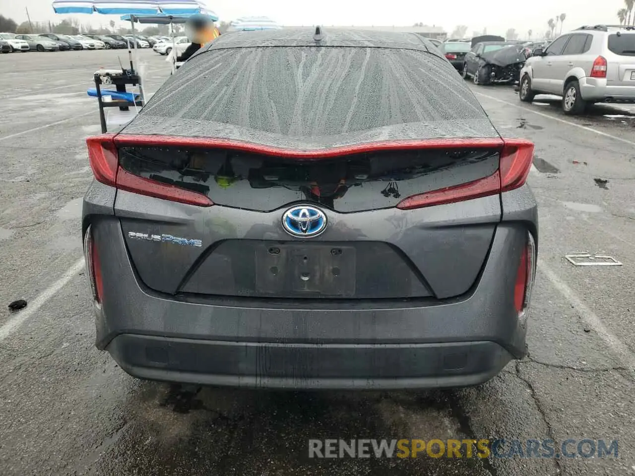 6 fotografías del automóvil dañado JTDKARFP7K3113413 TOYOTA PRIUS 2019