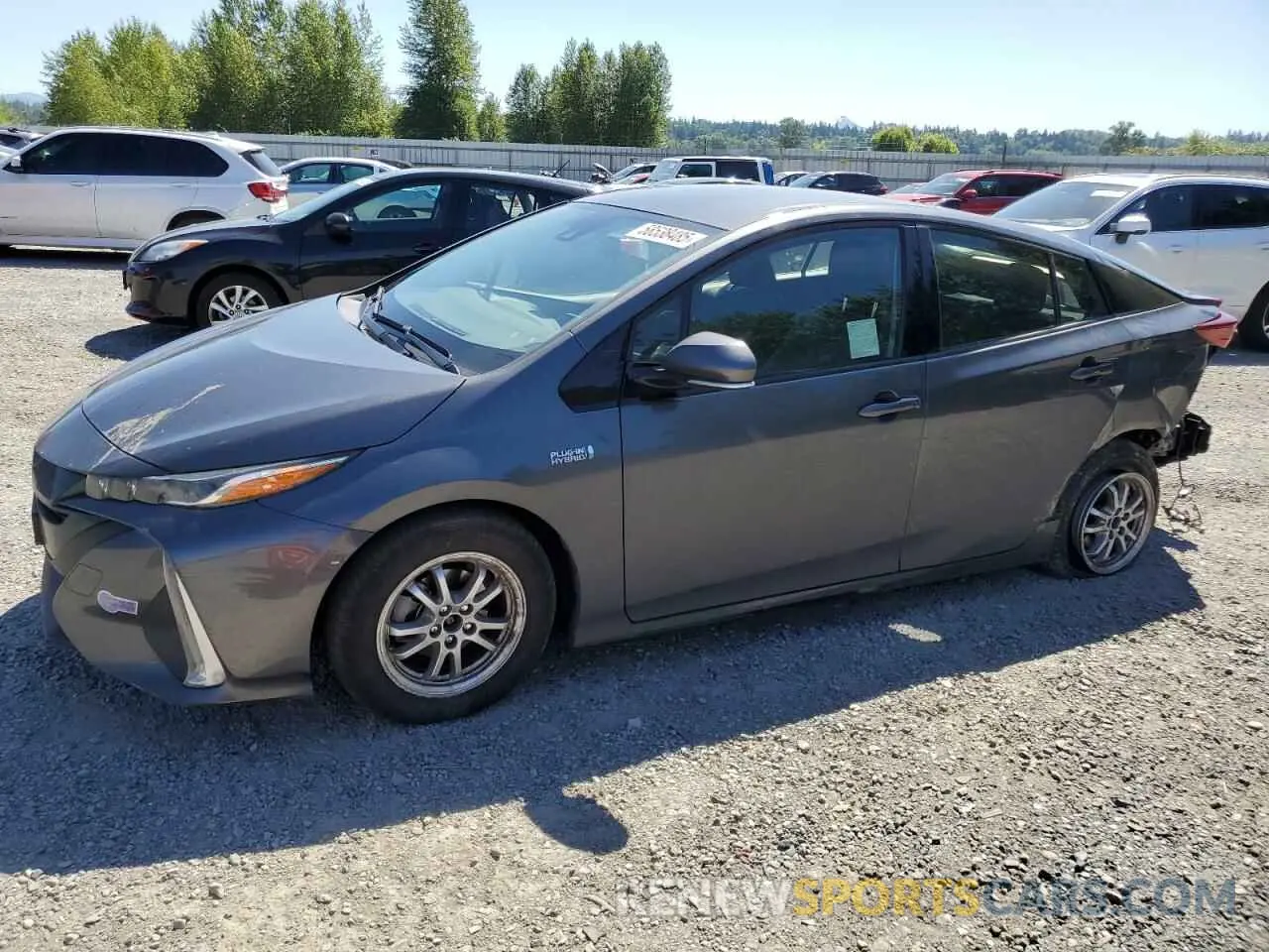 1 fotografías del automóvil dañado JTDKARFP8K3110178 TOYOTA PRIUS 2019