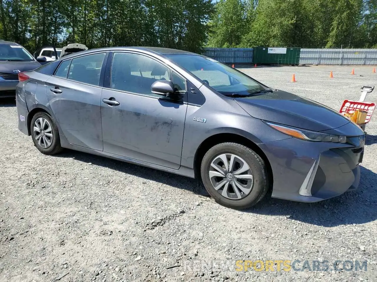 4 fotografías del automóvil dañado JTDKARFP8K3110178 TOYOTA PRIUS 2019