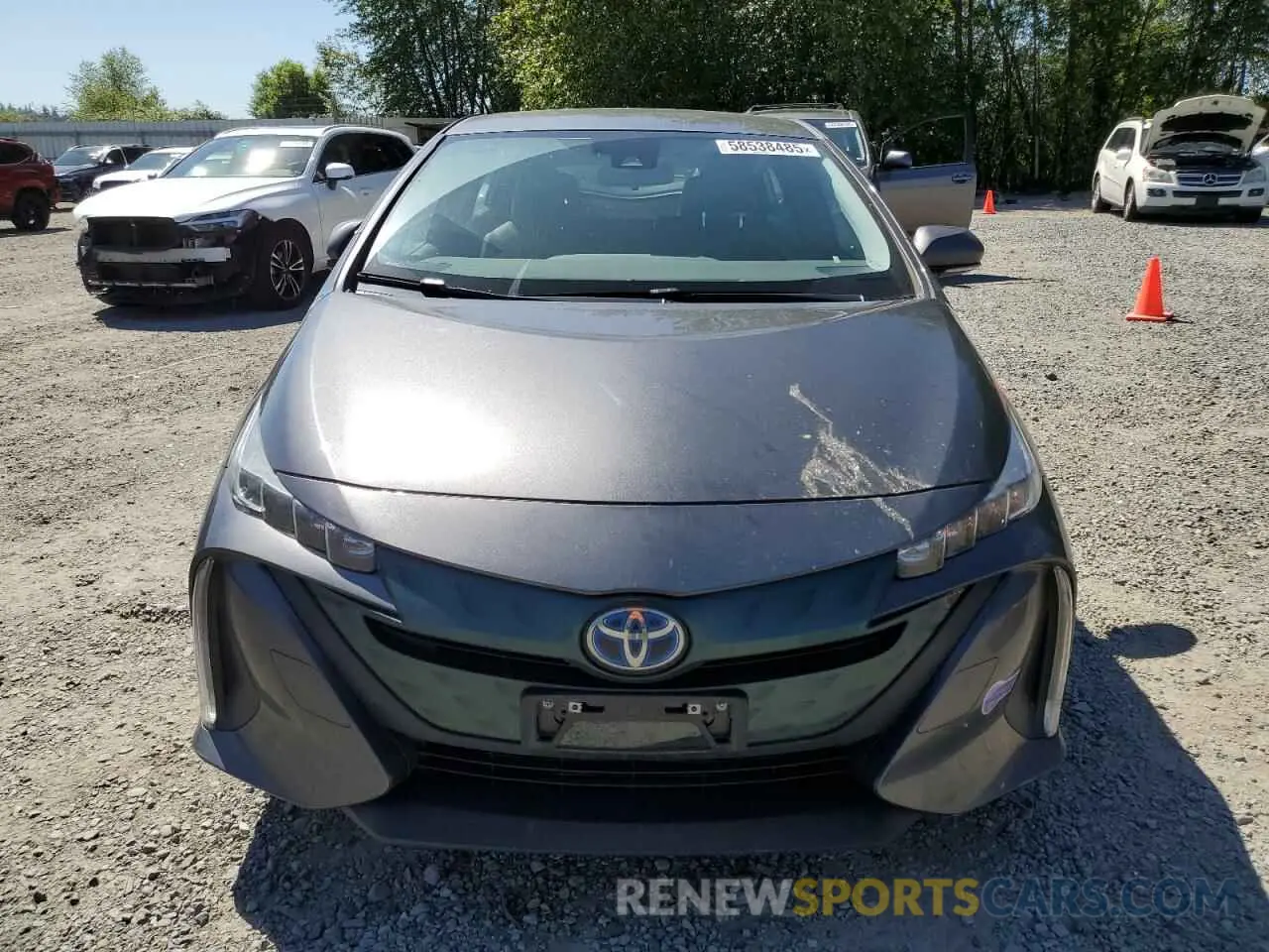 5 fotografías del automóvil dañado JTDKARFP8K3110178 TOYOTA PRIUS 2019