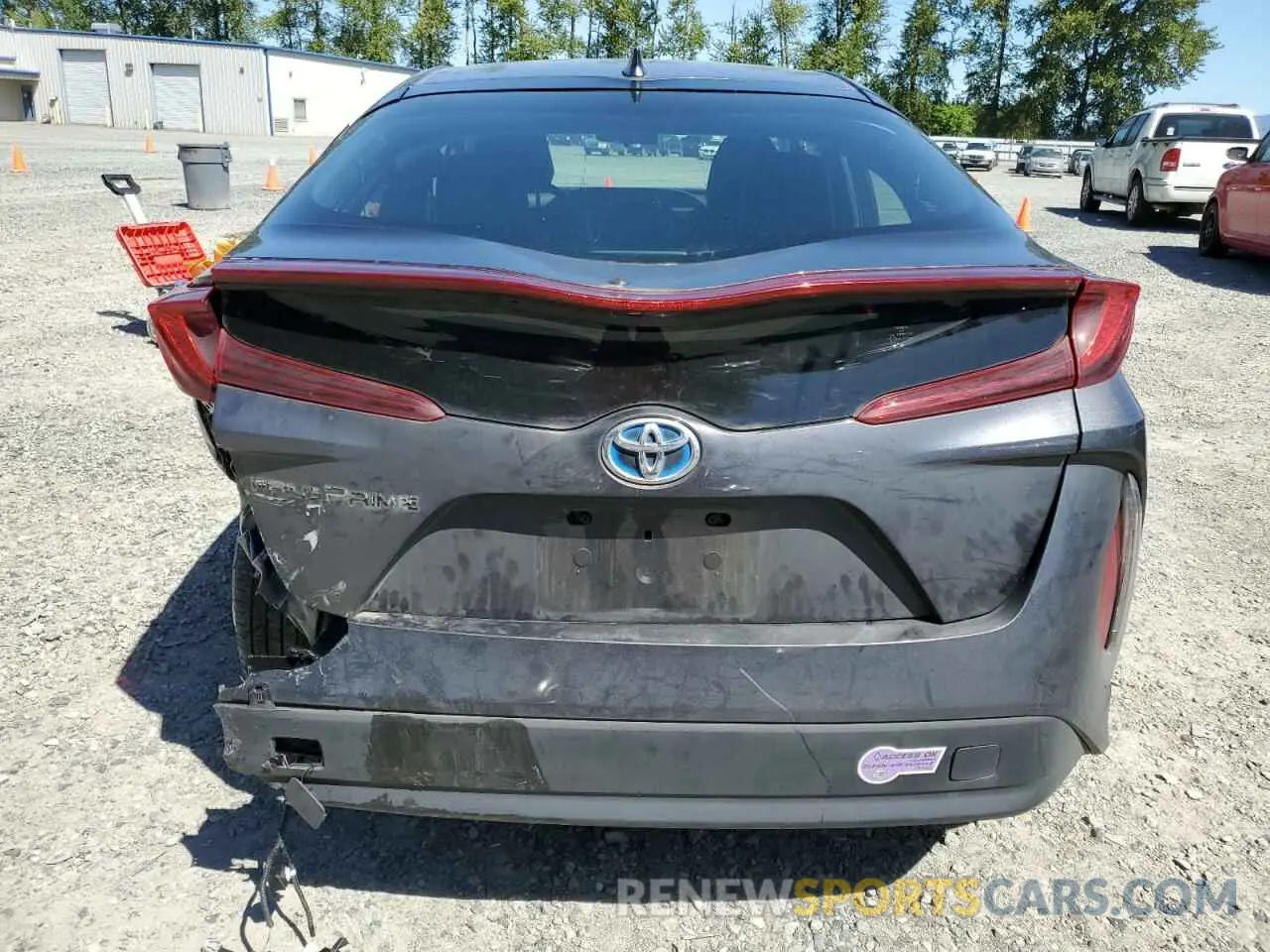 6 fotografías del automóvil dañado JTDKARFP8K3110178 TOYOTA PRIUS 2019