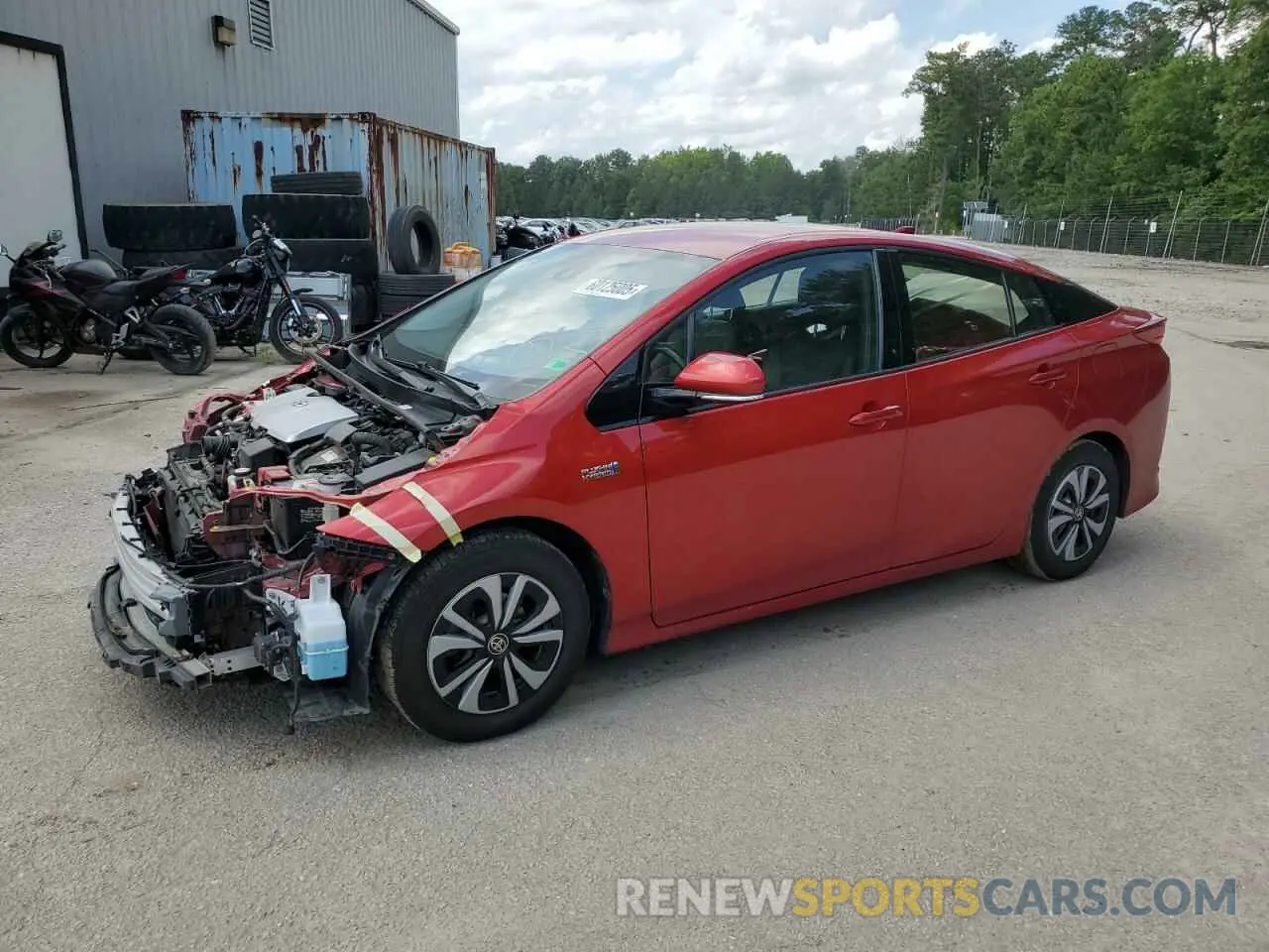 1 fotografías del automóvil dañado JTDKARFP8K3118877 TOYOTA PRIUS 2019