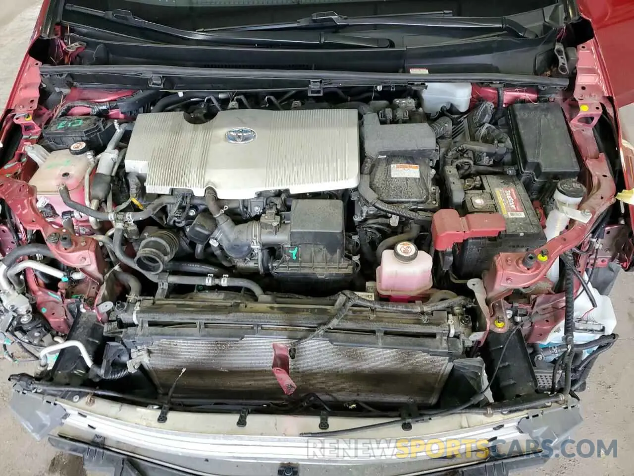 11 fotografías del automóvil dañado JTDKARFP8K3118877 TOYOTA PRIUS 2019