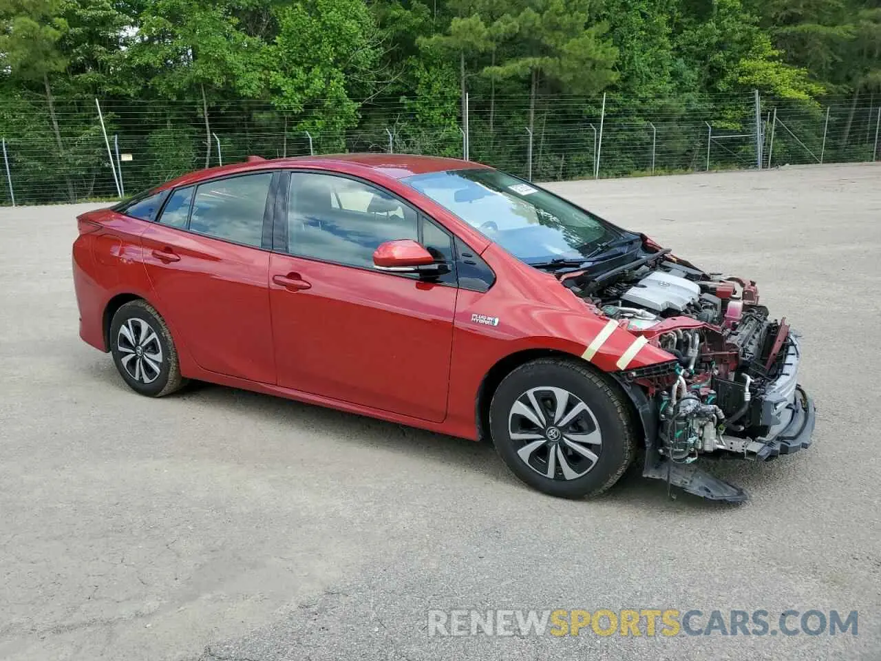 4 fotografías del automóvil dañado JTDKARFP8K3118877 TOYOTA PRIUS 2019