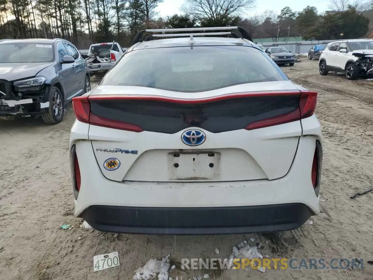 6 fotografías del automóvil dañado JTDKARFP8K3119169 TOYOTA PRIUS 2019