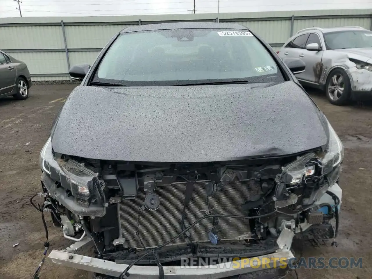5 fotografías del automóvil dañado JTDKARFP9K3107371 TOYOTA PRIUS 2019