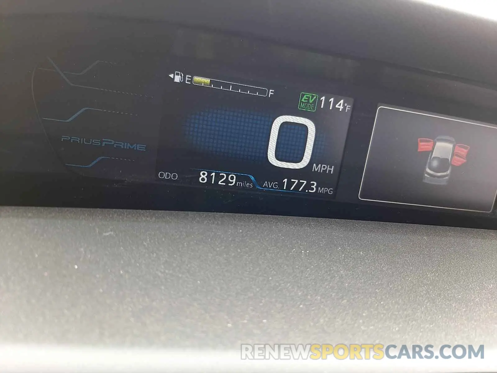 8 fotografías del automóvil dañado JTDKARFPXK3110103 TOYOTA PRIUS 2019