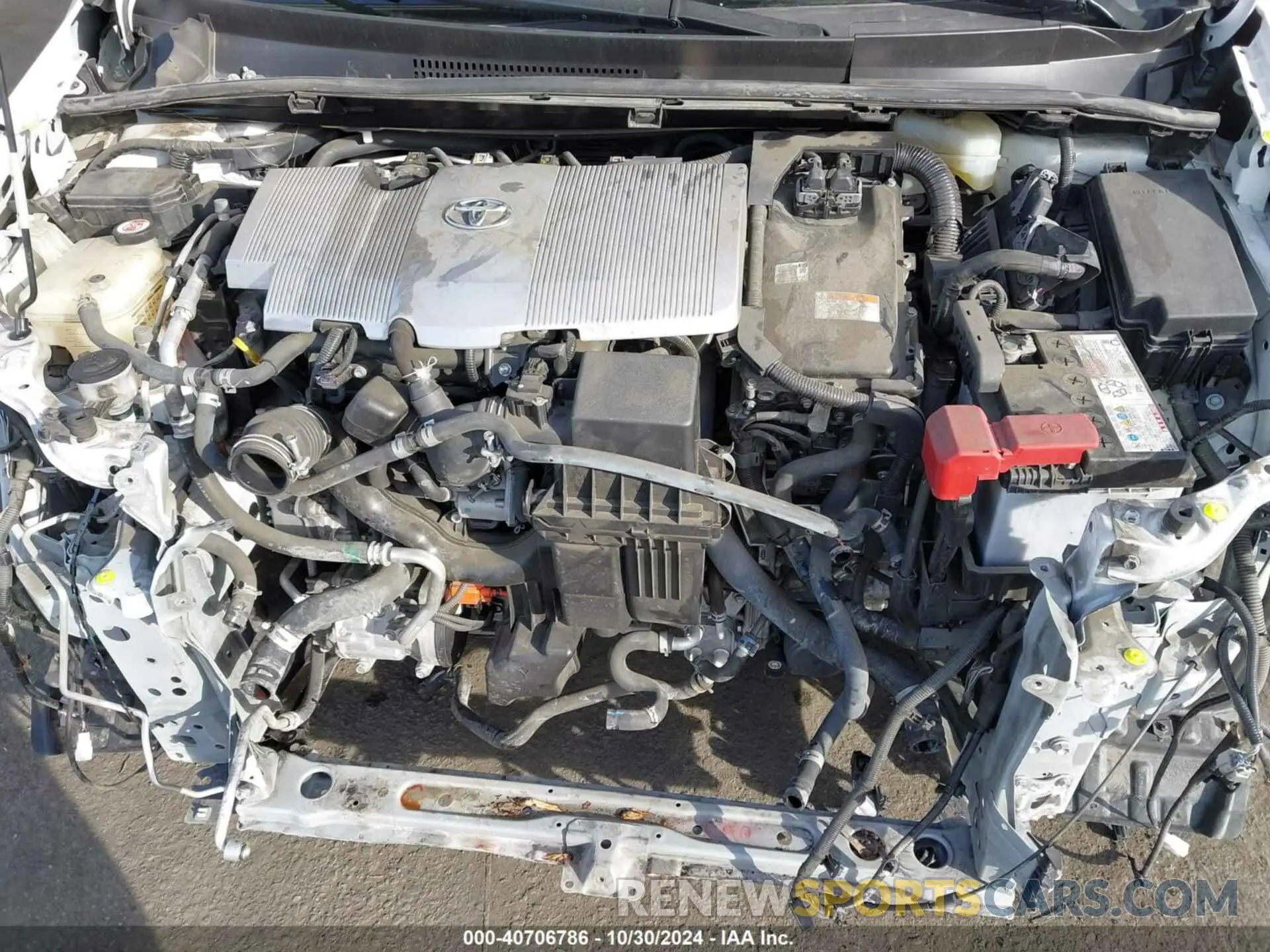 10 fotografías del automóvil dañado JTDKARFU0K3077134 TOYOTA PRIUS 2019
