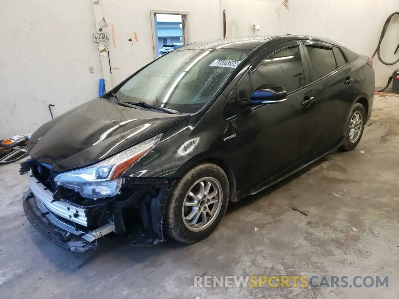 1 fotografías del automóvil dañado JTDKARFU0K3093351 TOYOTA PRIUS 2019
