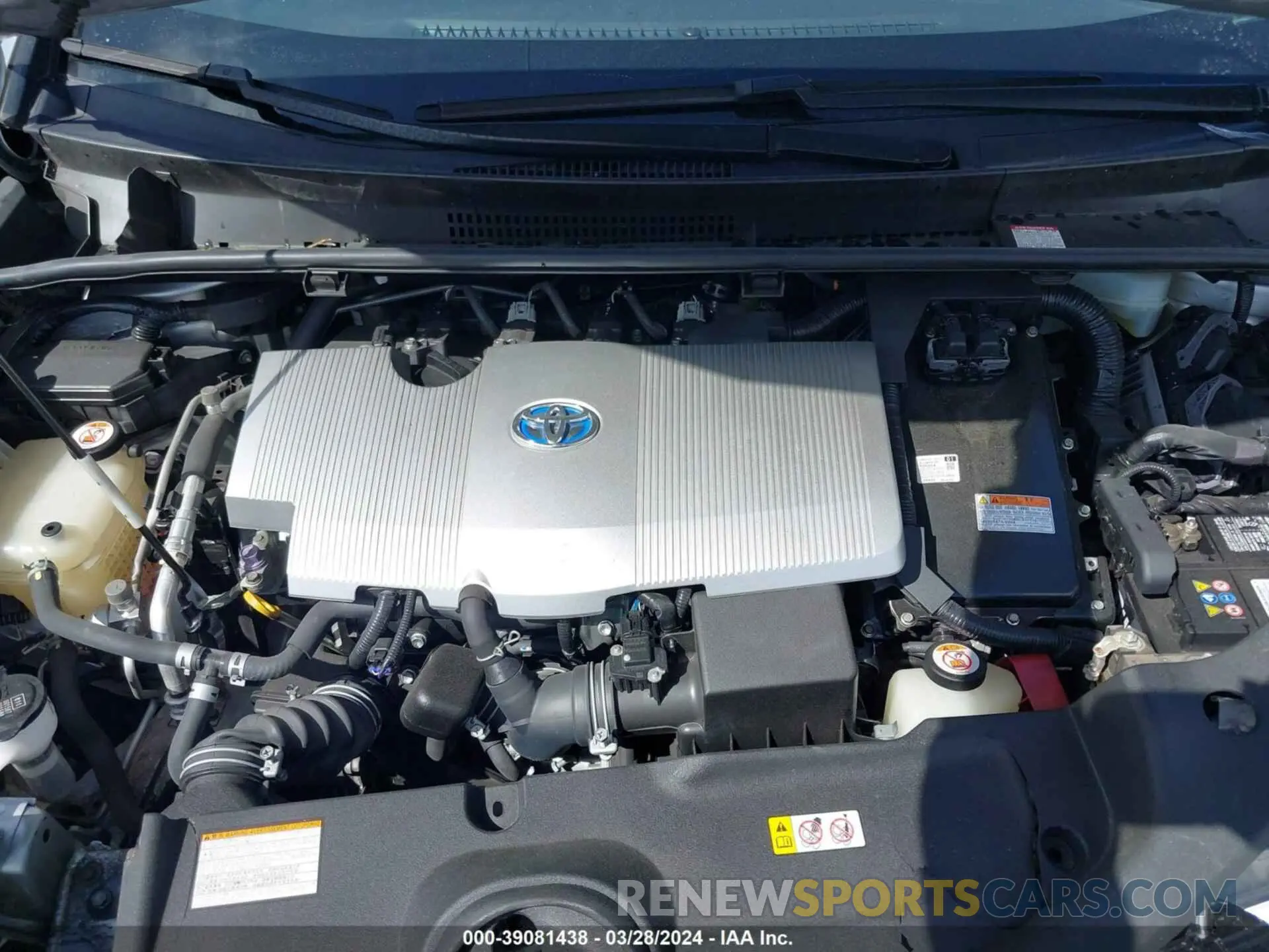 10 fotografías del automóvil dañado JTDKARFU0K3093429 TOYOTA PRIUS 2019