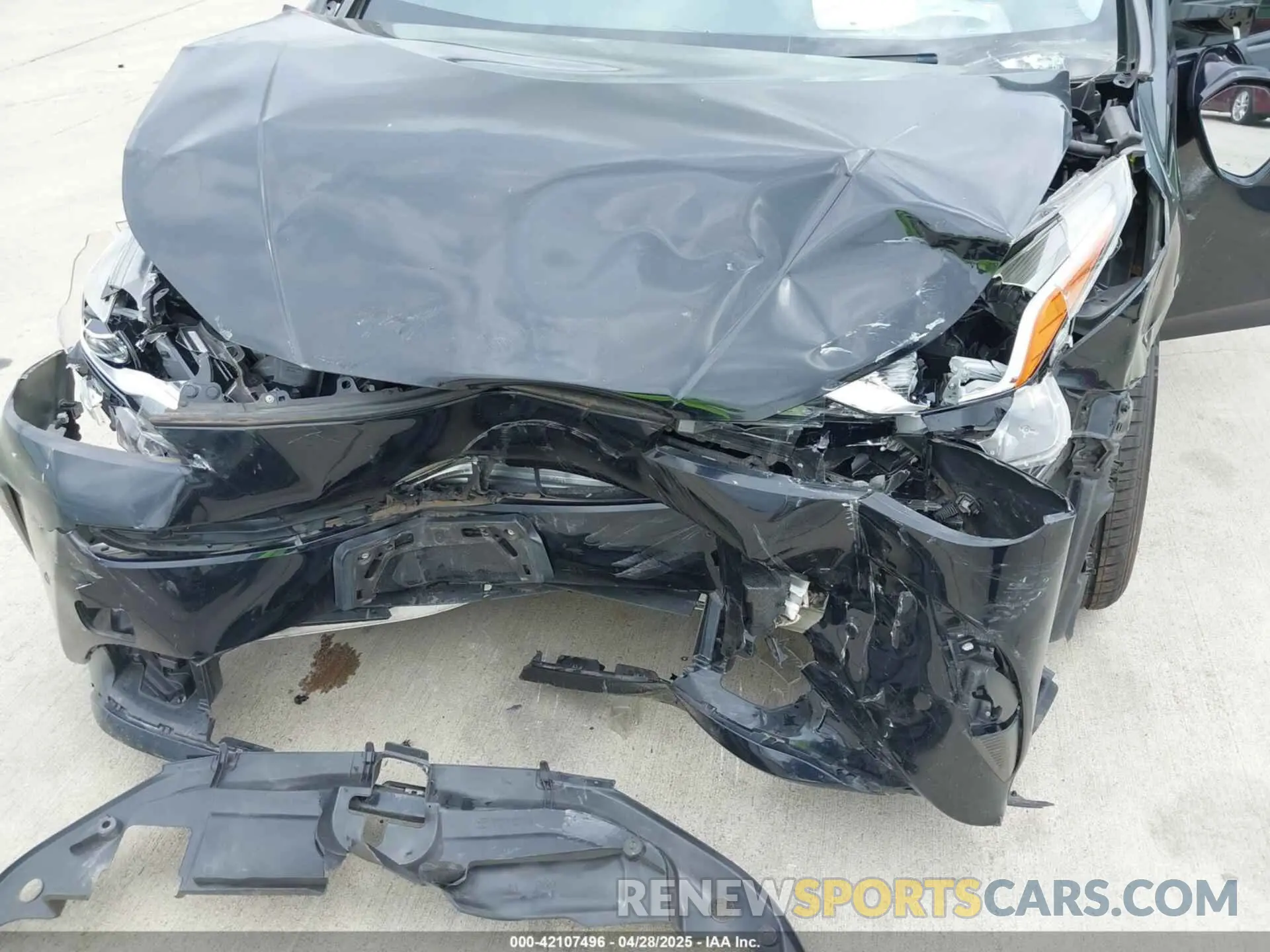 6 fotografías del automóvil dañado JTDKARFU0K3095844 TOYOTA PRIUS 2019