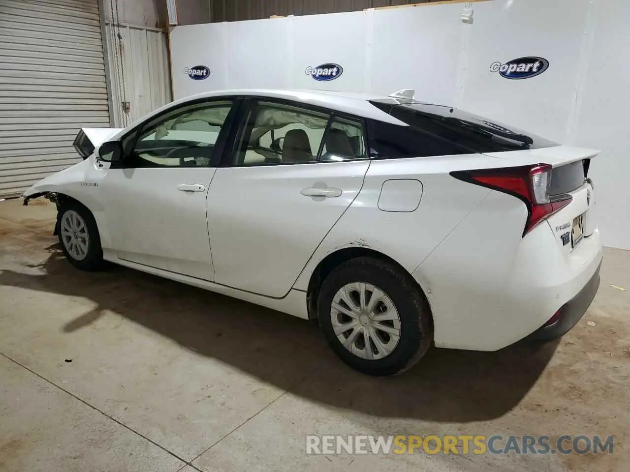 2 fotografías del automóvil dañado JTDKARFU1K3072198 TOYOTA PRIUS 2019