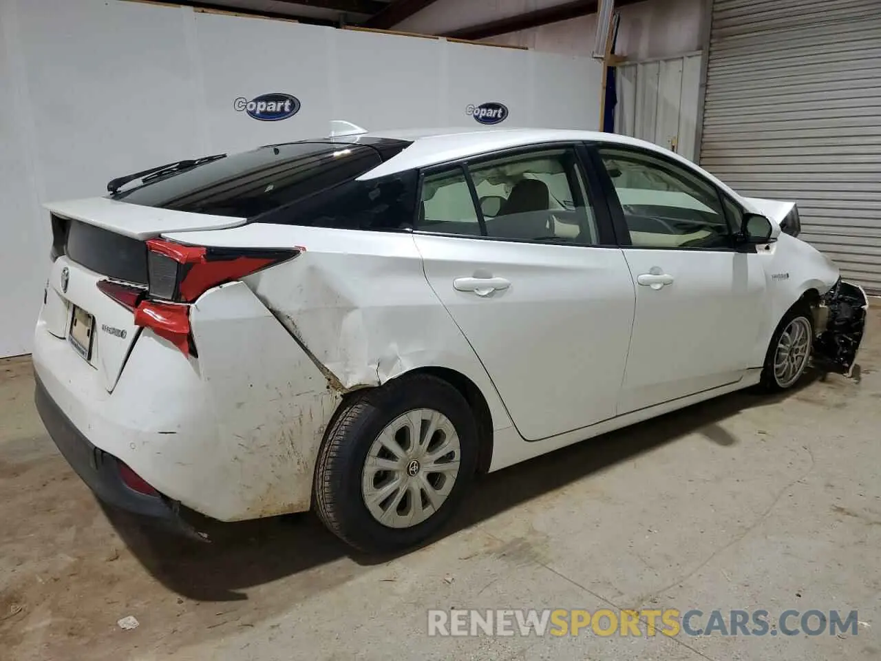 3 fotografías del automóvil dañado JTDKARFU1K3072198 TOYOTA PRIUS 2019