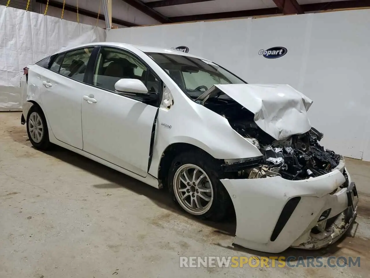 4 fotografías del automóvil dañado JTDKARFU1K3072198 TOYOTA PRIUS 2019