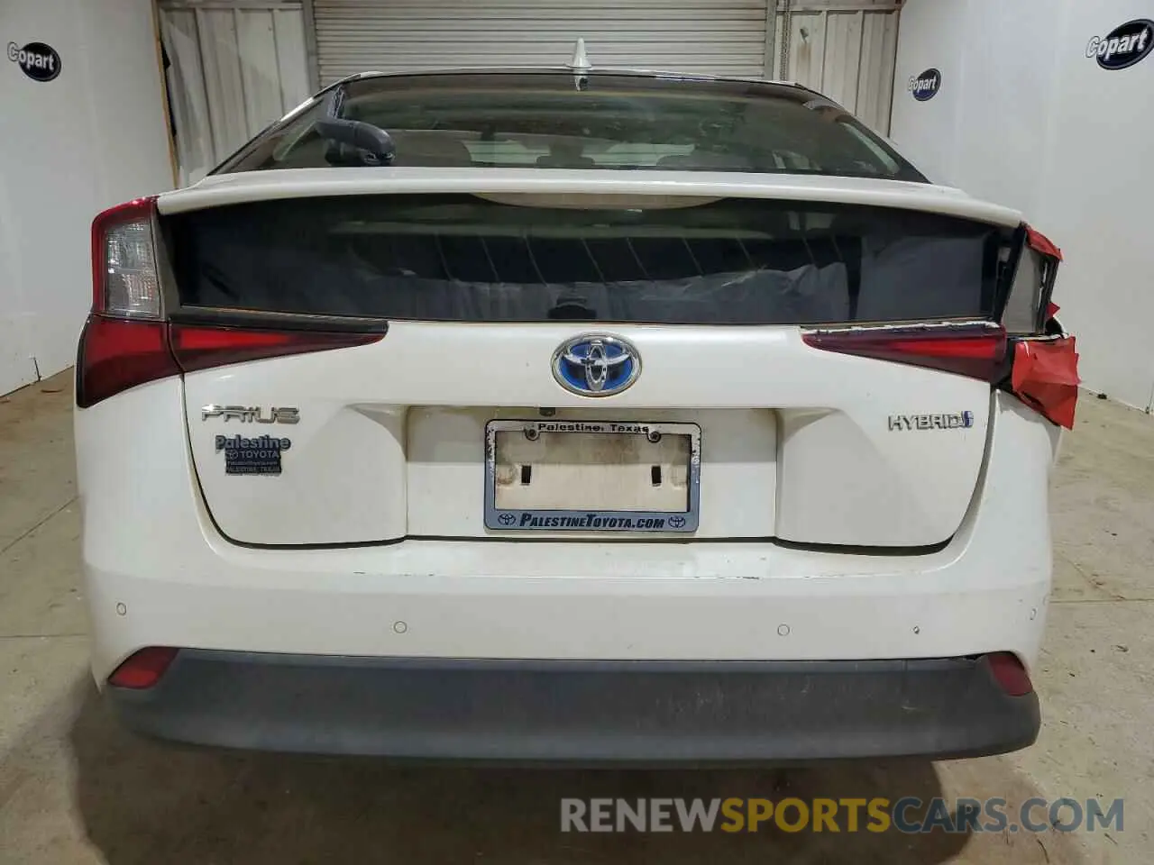 6 fotografías del automóvil dañado JTDKARFU1K3072198 TOYOTA PRIUS 2019