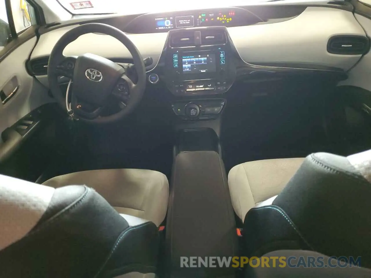 8 fotografías del automóvil dañado JTDKARFU1K3073528 TOYOTA PRIUS 2019