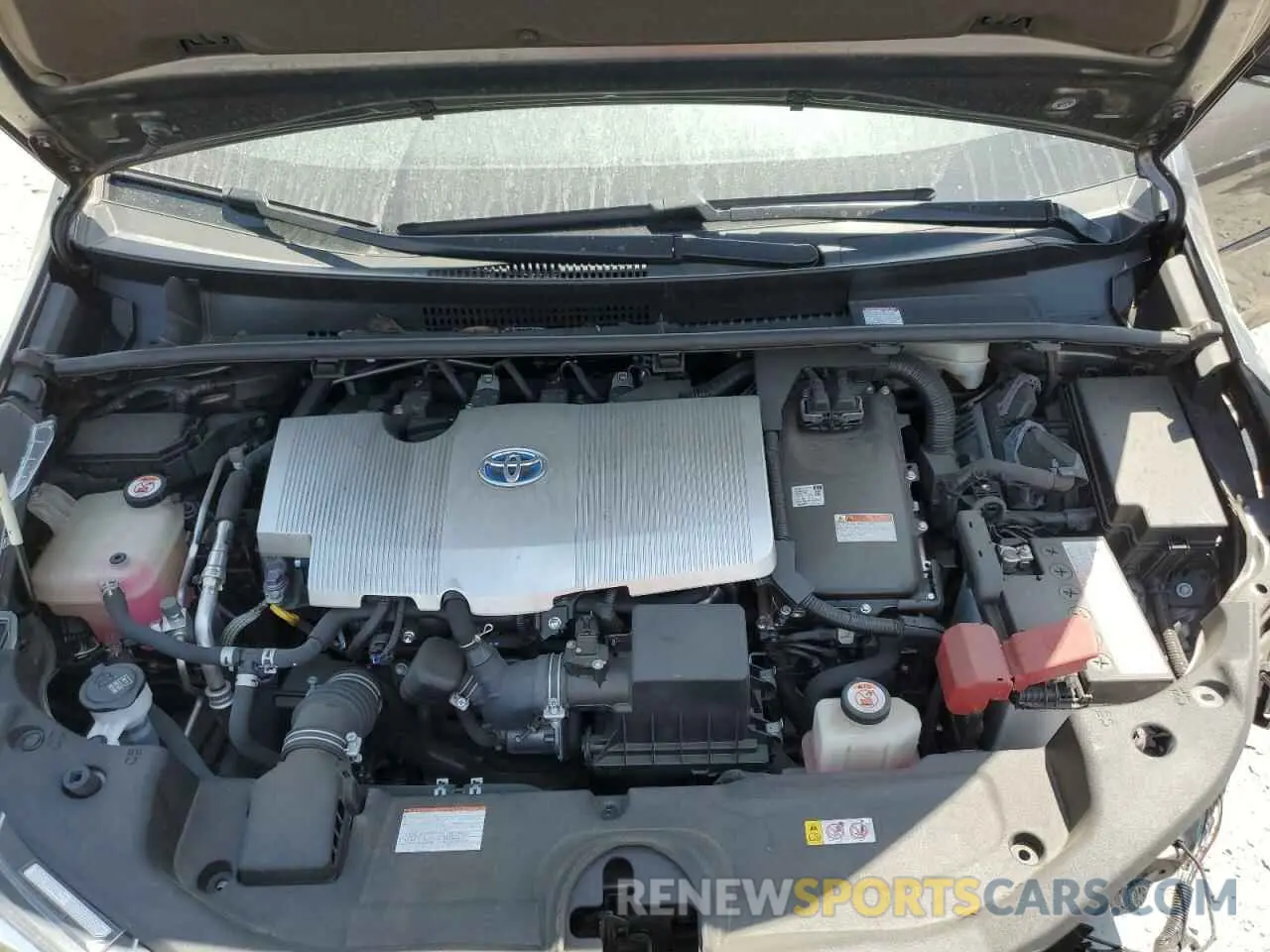 12 fotografías del automóvil dañado JTDKARFU1K3079216 TOYOTA PRIUS 2019