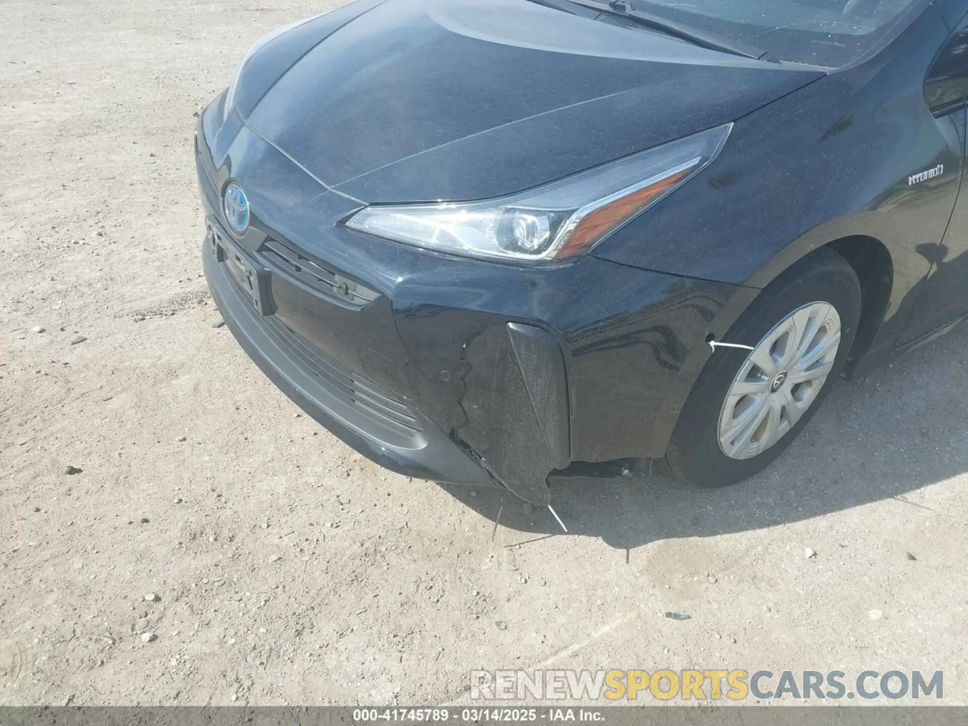 20 fotografías del automóvil dañado JTDKARFU1K3092063 TOYOTA PRIUS 2019