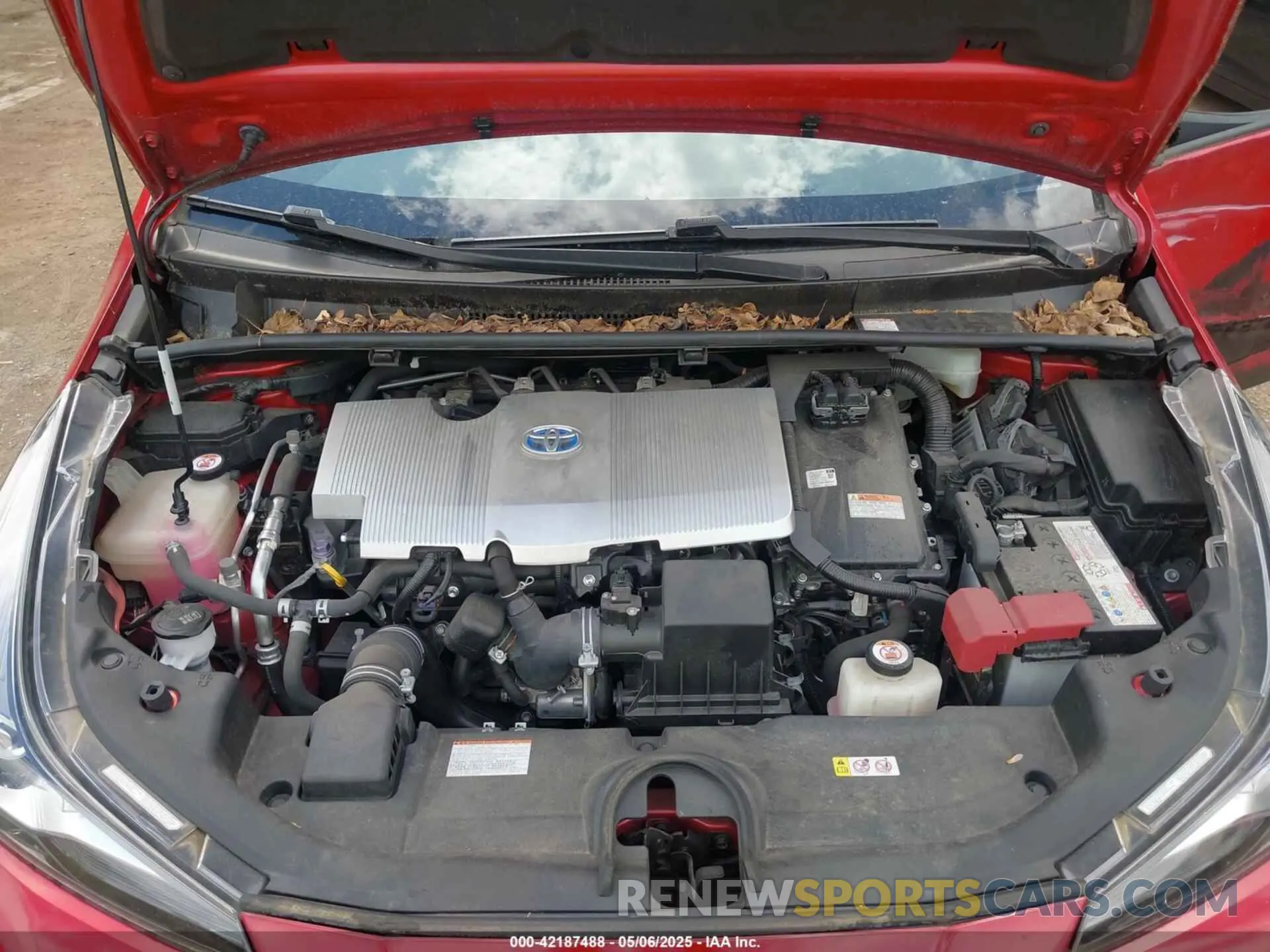 10 fotografías del automóvil dañado JTDKARFU1K3101487 TOYOTA PRIUS 2019