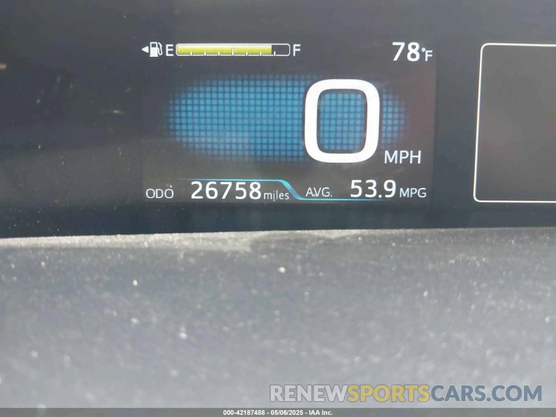 7 fotografías del automóvil dañado JTDKARFU1K3101487 TOYOTA PRIUS 2019