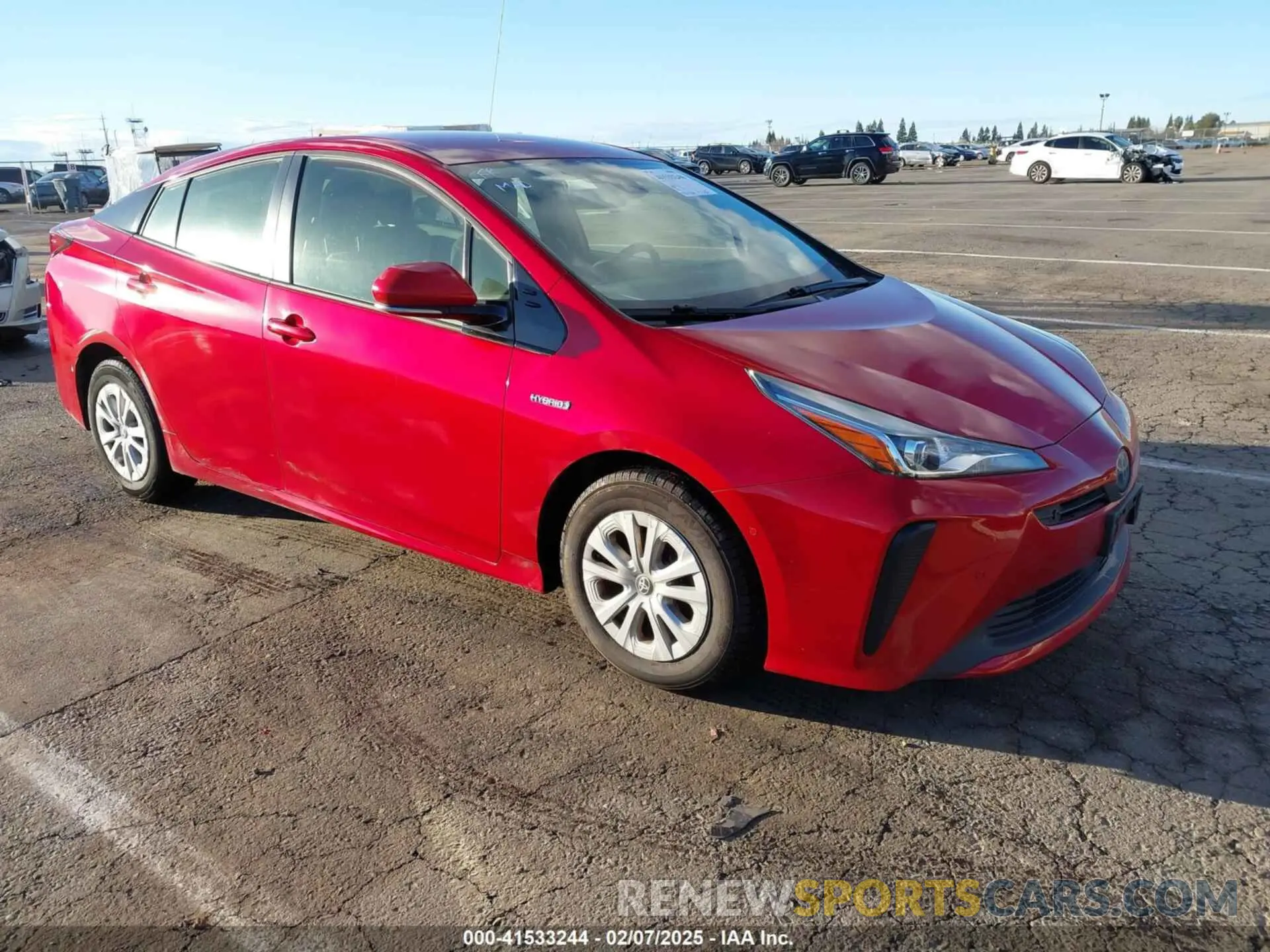 1 fotografías del automóvil dañado JTDKARFU2K3069858 TOYOTA PRIUS 2019