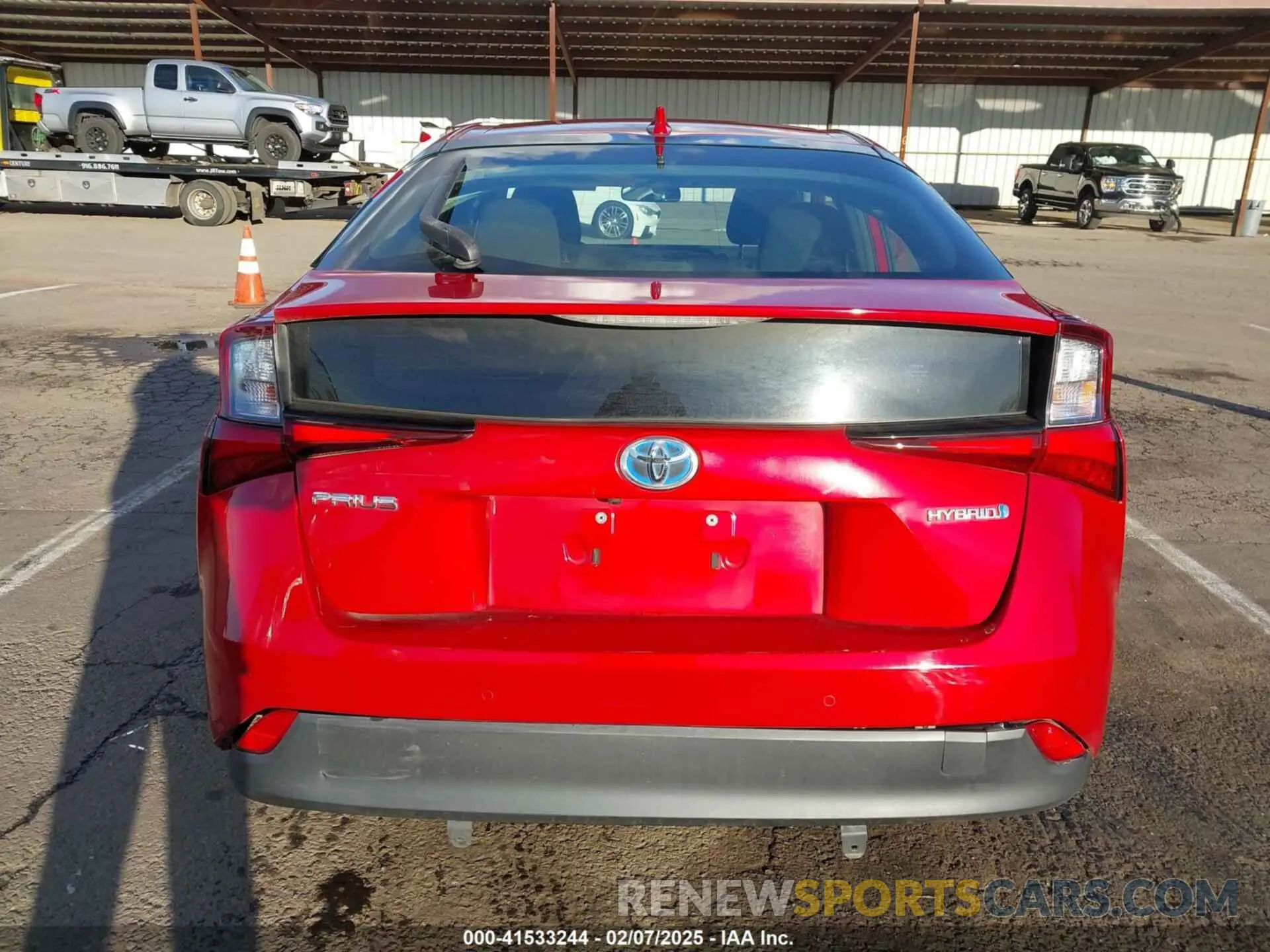 16 fotografías del automóvil dañado JTDKARFU2K3069858 TOYOTA PRIUS 2019