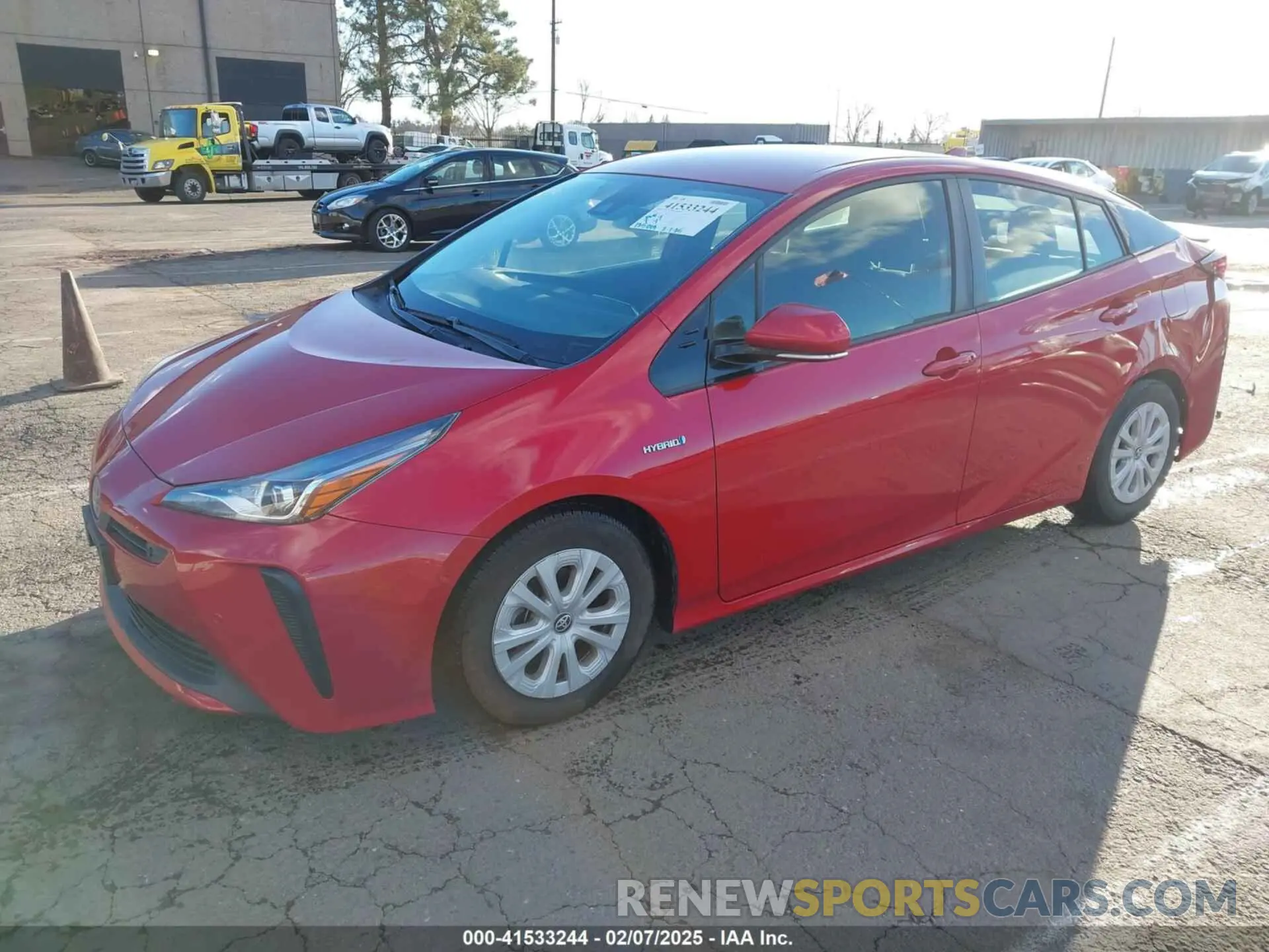 2 fotografías del automóvil dañado JTDKARFU2K3069858 TOYOTA PRIUS 2019