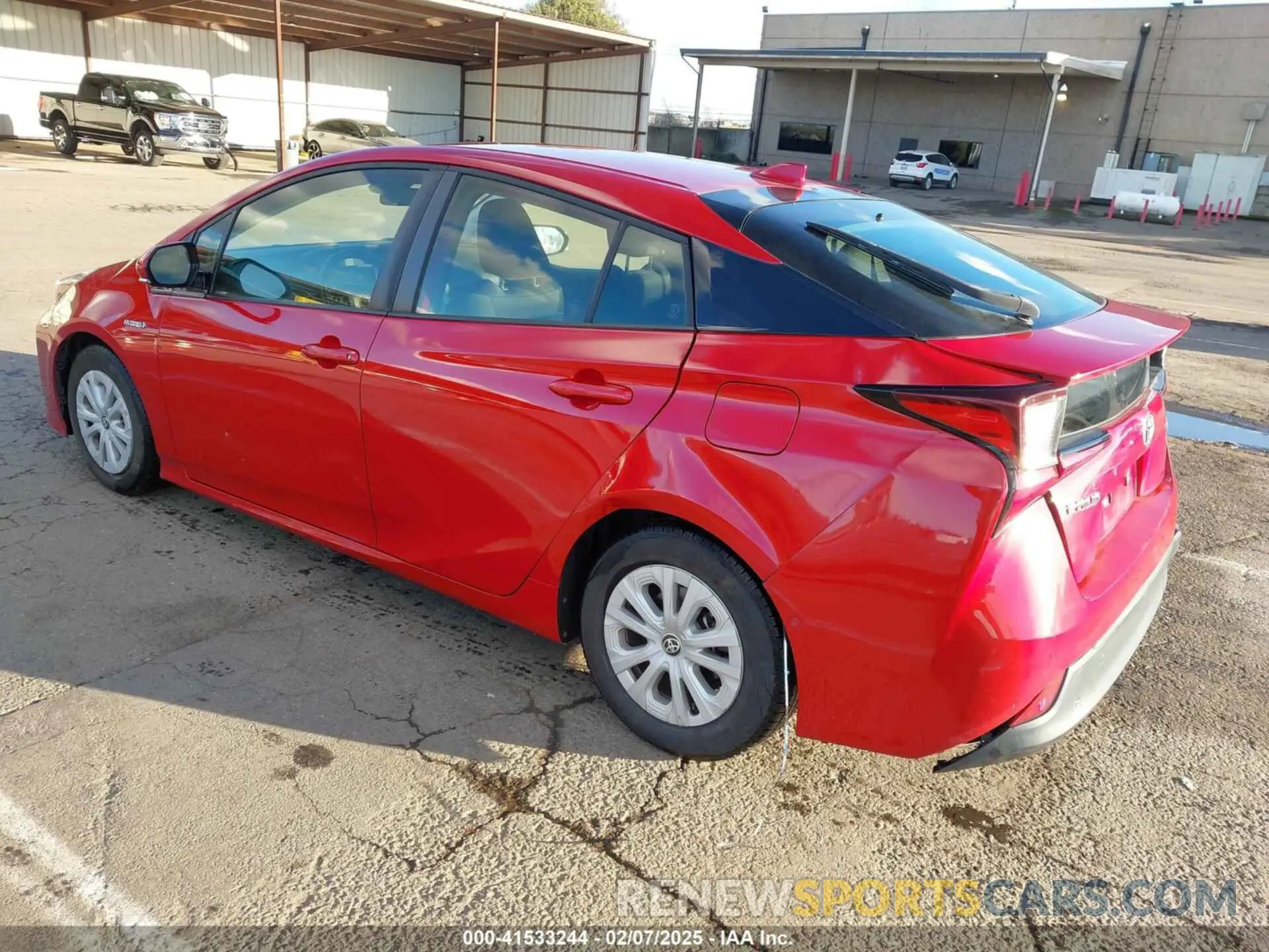 3 fotografías del automóvil dañado JTDKARFU2K3069858 TOYOTA PRIUS 2019