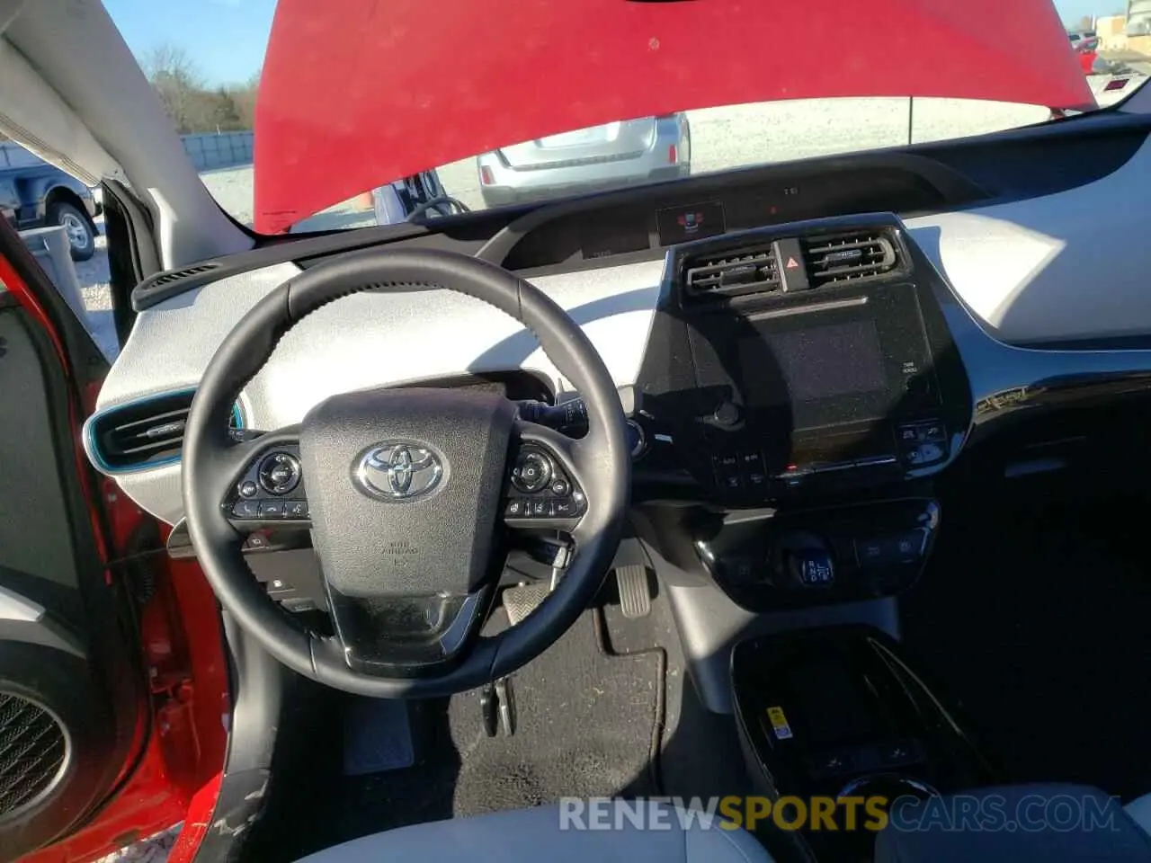8 fotografías del automóvil dañado JTDKARFU2K3073957 TOYOTA PRIUS 2019