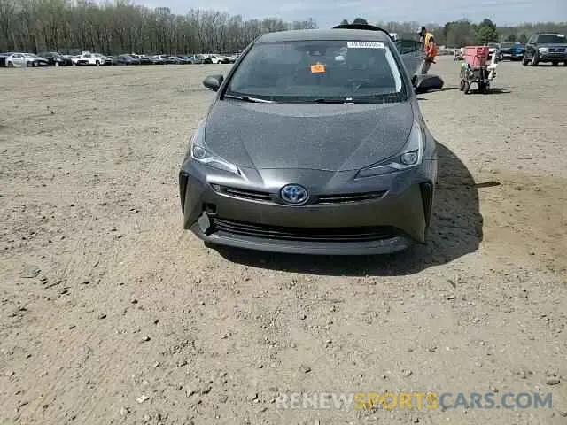11 fotografías del automóvil dañado JTDKARFU2K3076454 TOYOTA PRIUS 2019