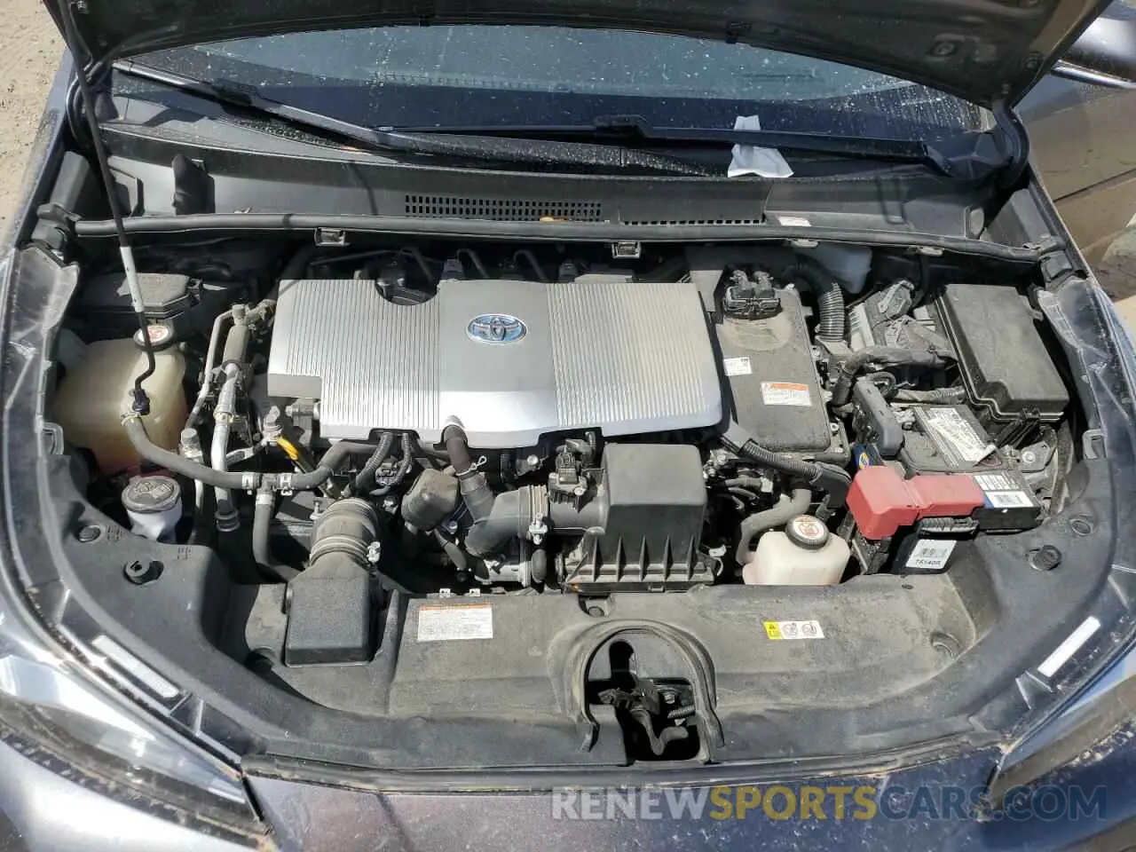 12 fotografías del automóvil dañado JTDKARFU2K3076454 TOYOTA PRIUS 2019