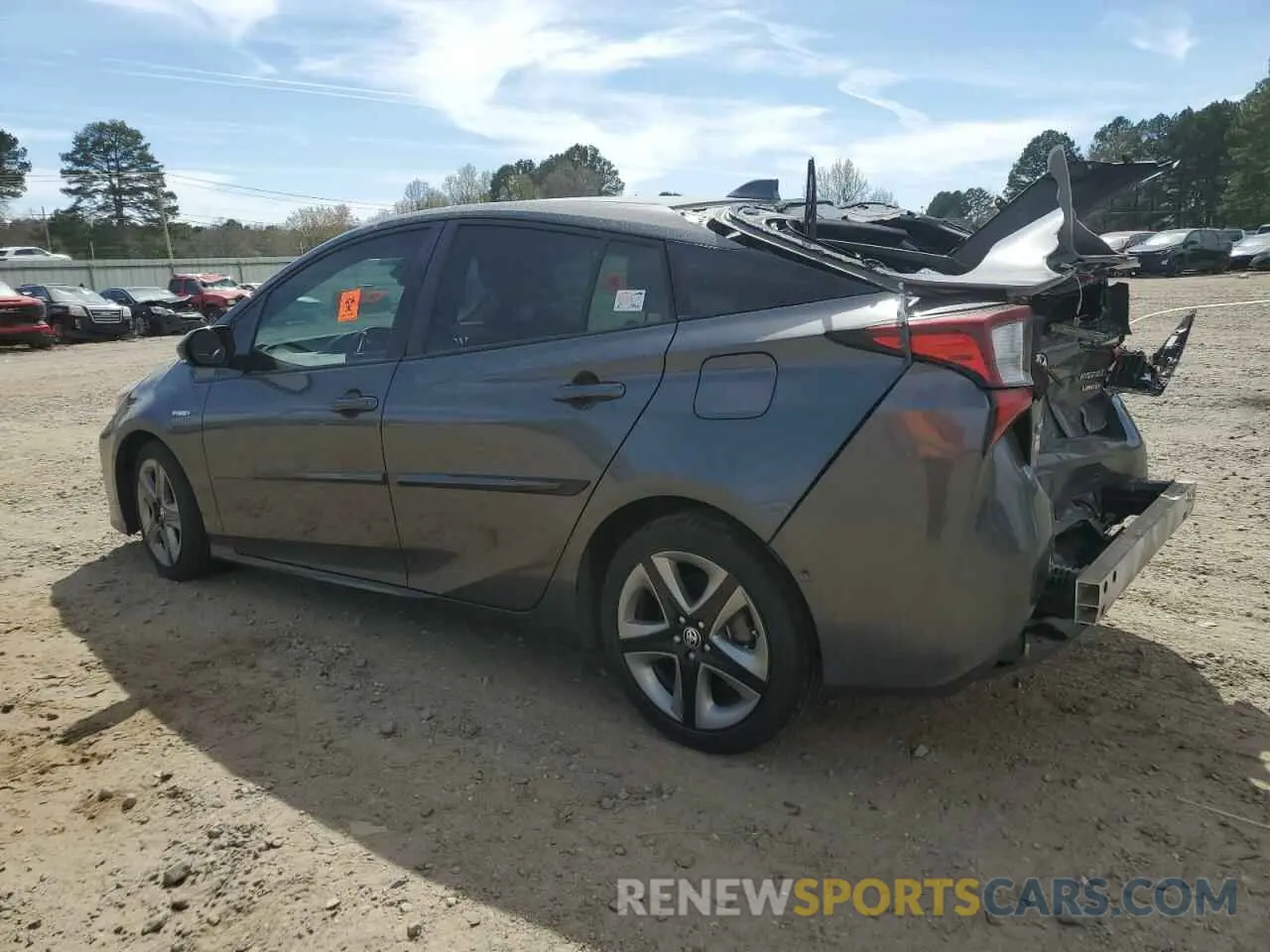 2 fotografías del automóvil dañado JTDKARFU2K3076454 TOYOTA PRIUS 2019