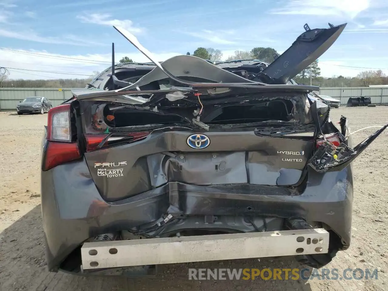 6 fotografías del automóvil dañado JTDKARFU2K3076454 TOYOTA PRIUS 2019