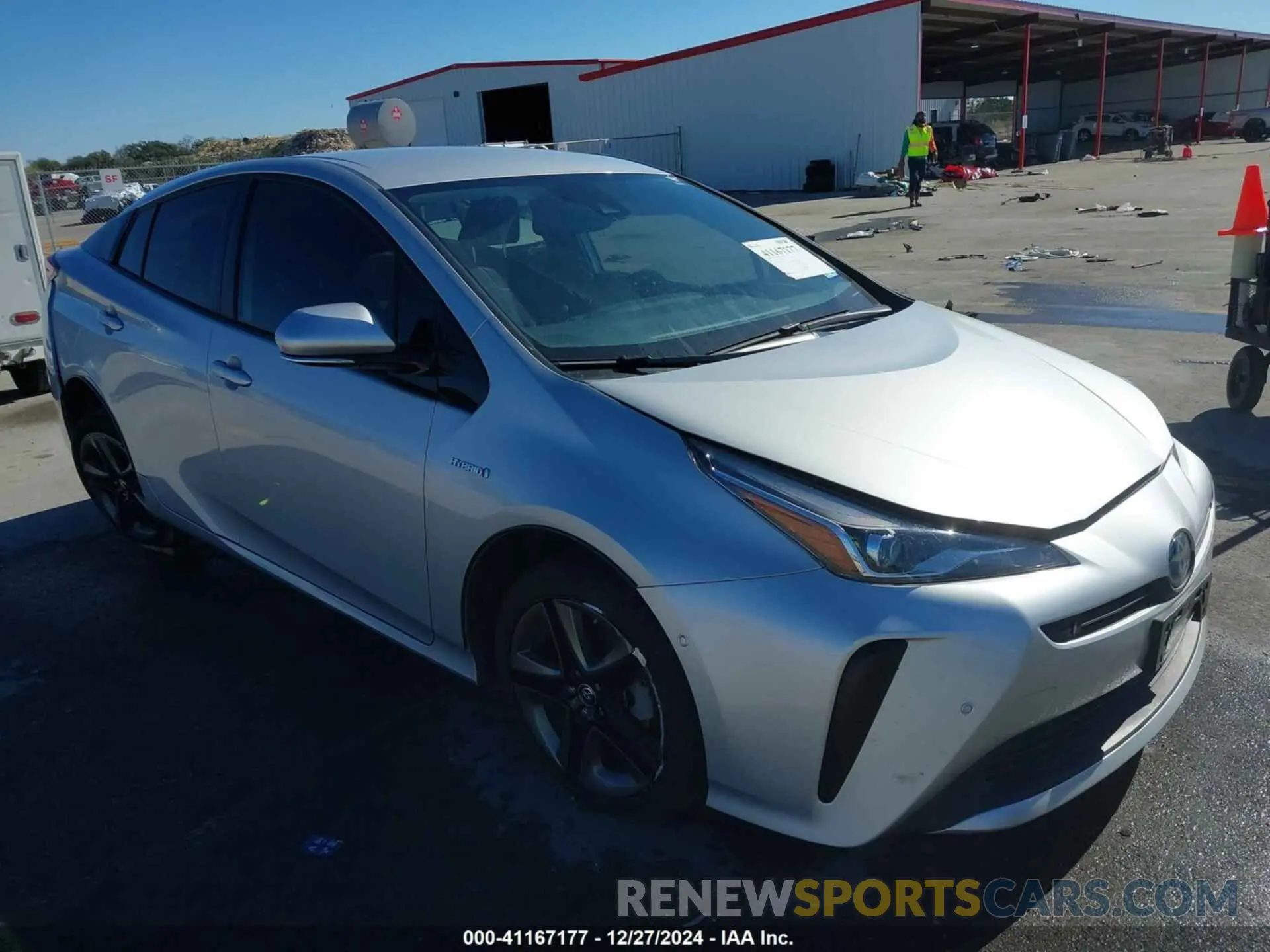 1 fotografías del automóvil dañado JTDKARFU2K3077524 TOYOTA PRIUS 2019