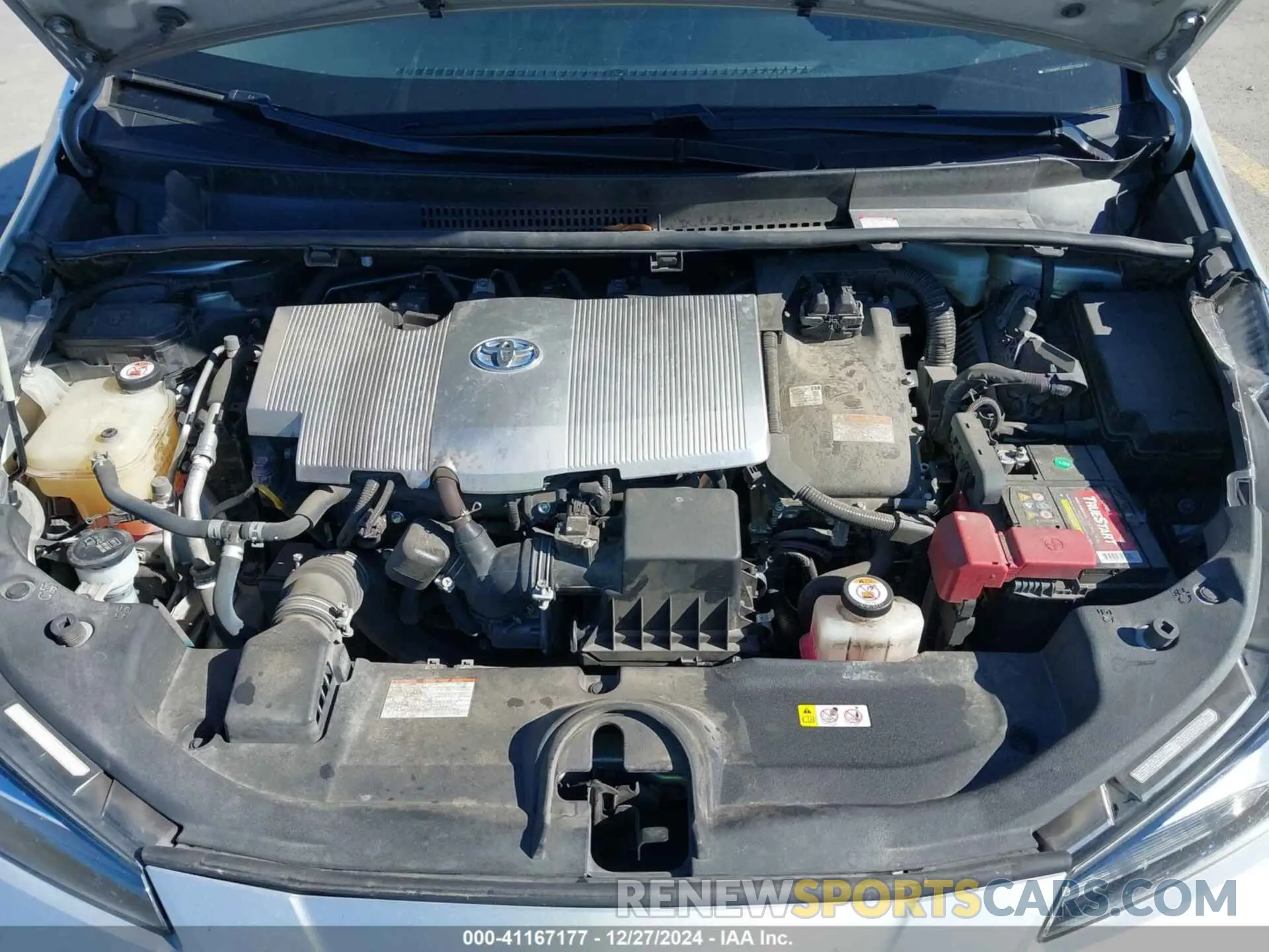 10 fotografías del automóvil dañado JTDKARFU2K3077524 TOYOTA PRIUS 2019