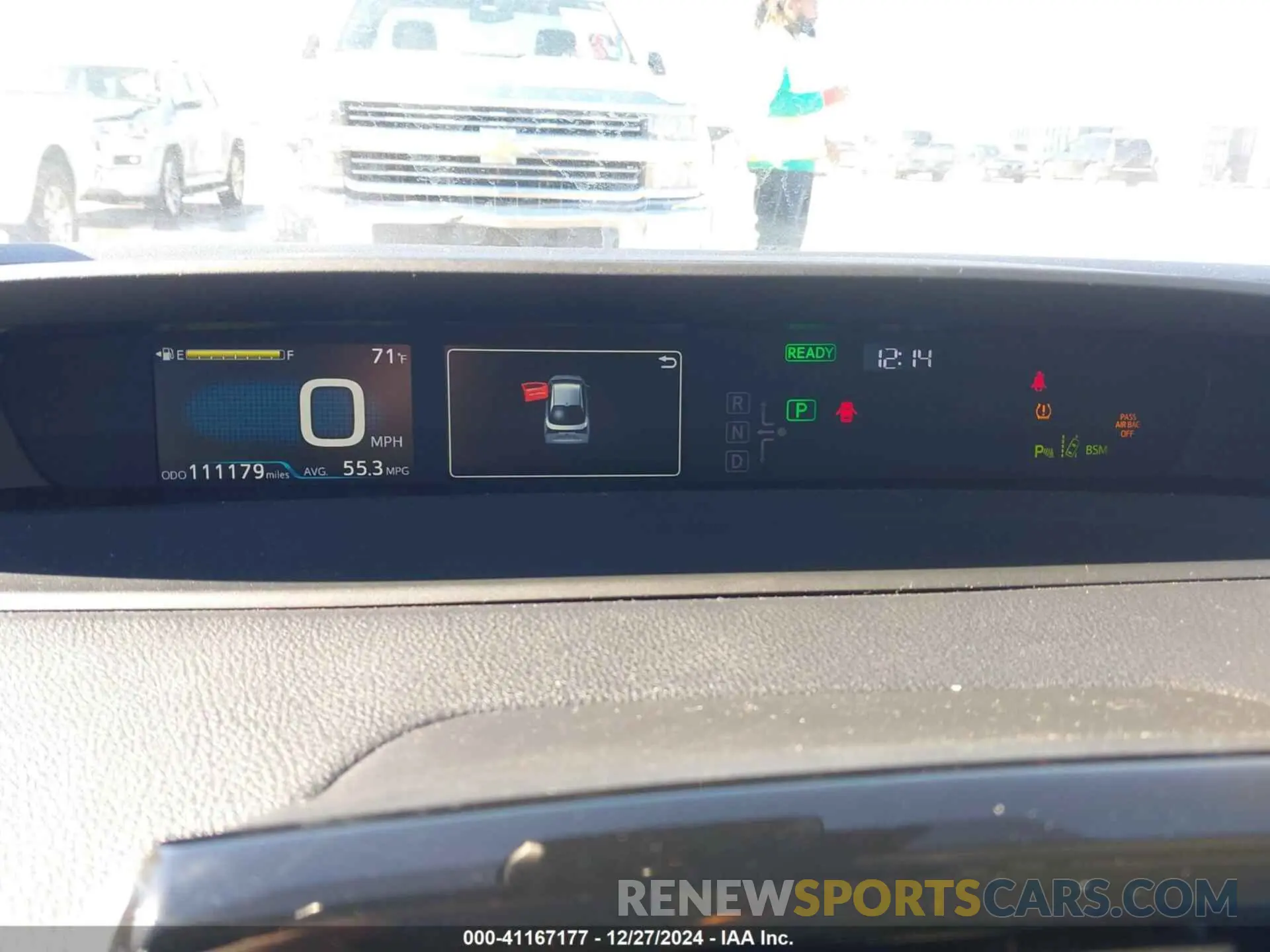 7 fotografías del automóvil dañado JTDKARFU2K3077524 TOYOTA PRIUS 2019