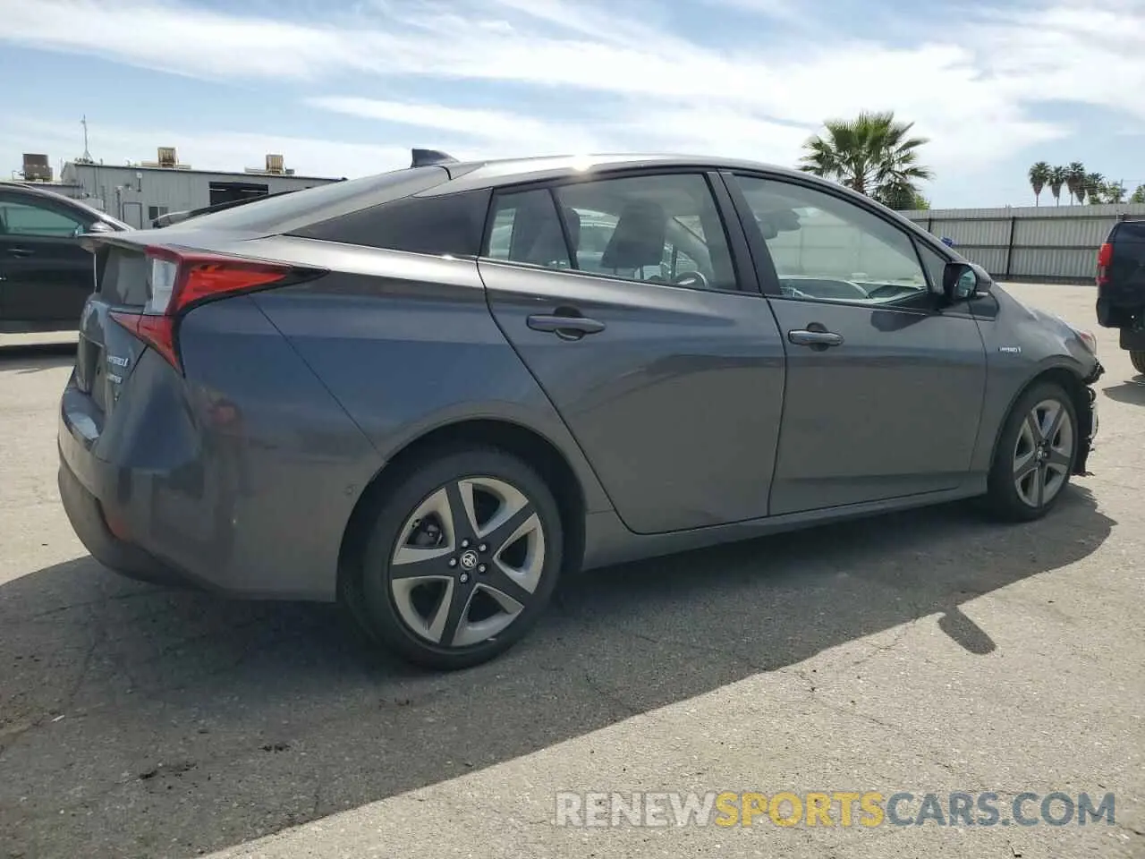 3 fotografías del automóvil dañado JTDKARFU2K3079905 TOYOTA PRIUS 2019