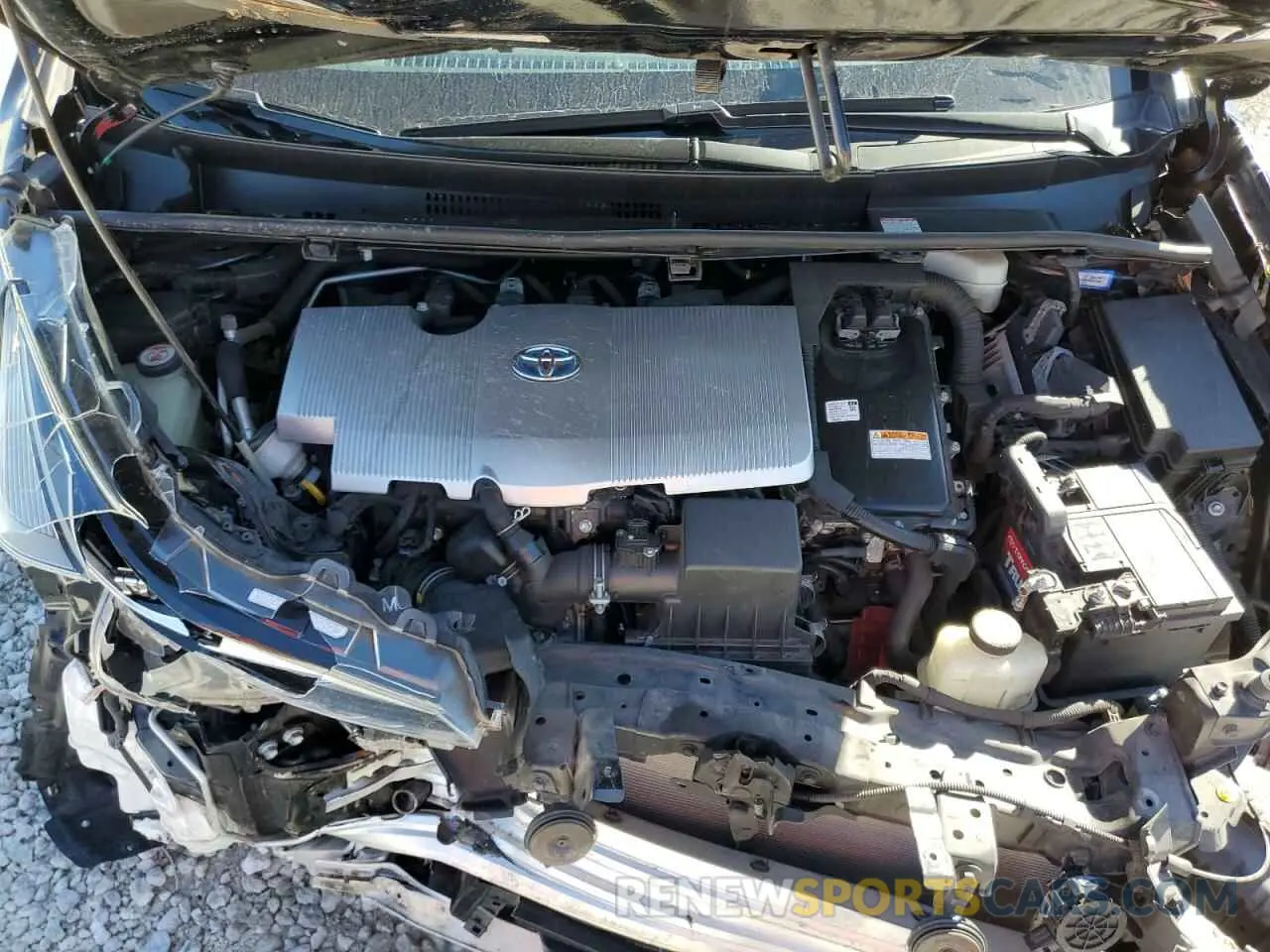 11 fotografías del automóvil dañado JTDKARFU2K3084196 TOYOTA PRIUS 2019