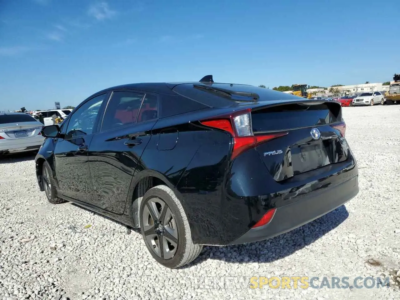 2 fotografías del automóvil dañado JTDKARFU2K3084196 TOYOTA PRIUS 2019