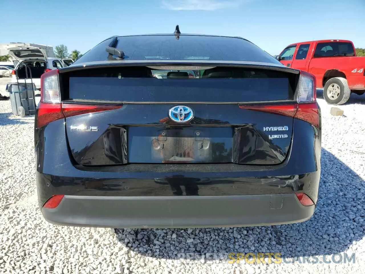 6 fotografías del automóvil dañado JTDKARFU2K3084196 TOYOTA PRIUS 2019
