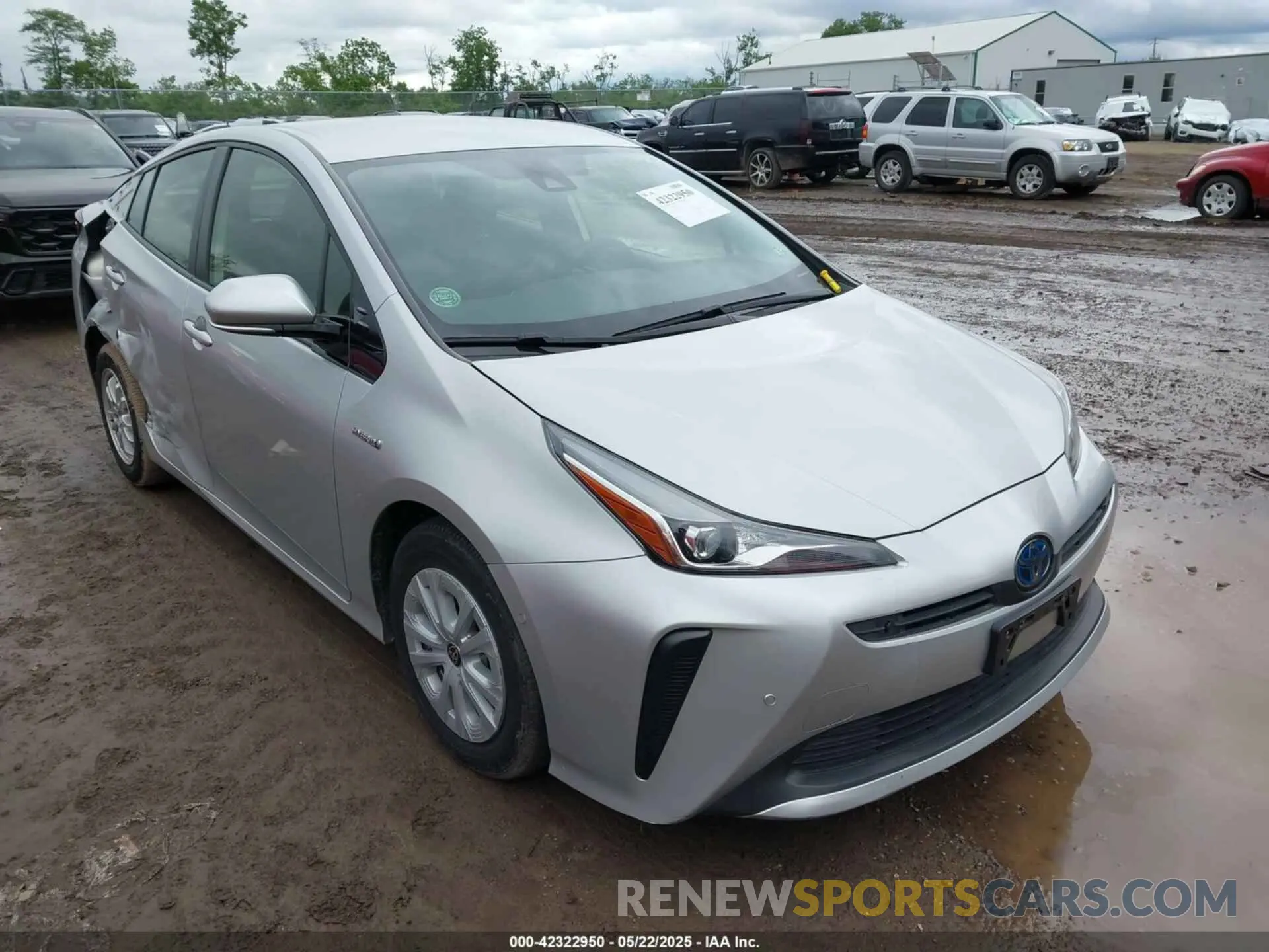 1 fotografías del automóvil dañado JTDKARFU2K3096560 TOYOTA PRIUS 2019