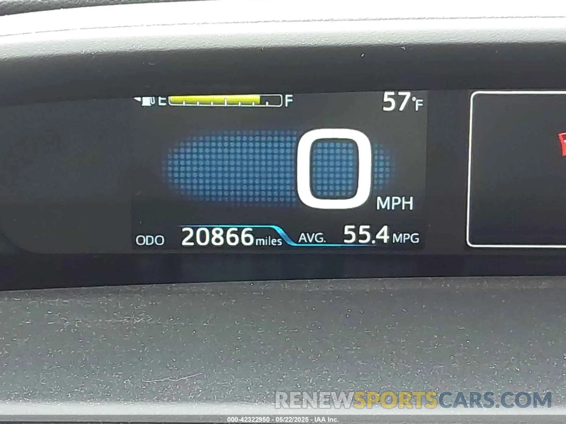 15 fotografías del automóvil dañado JTDKARFU2K3096560 TOYOTA PRIUS 2019