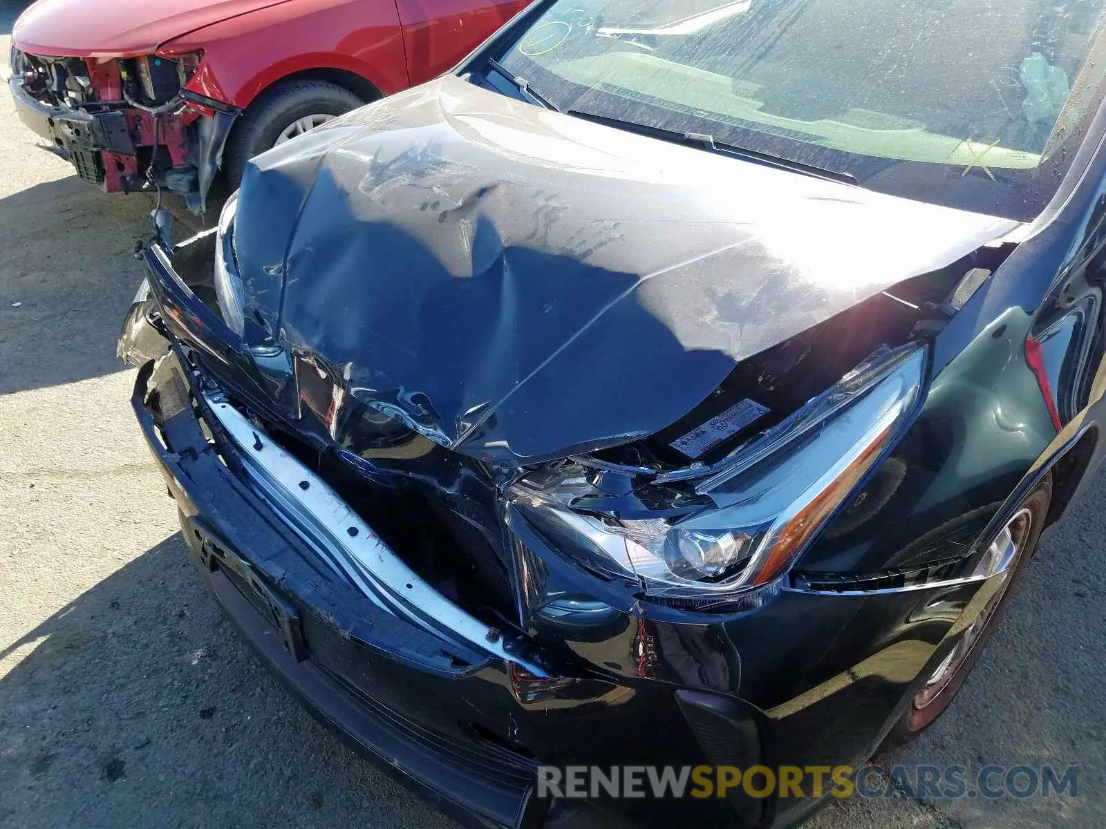 9 fotografías del automóvil dañado JTDKARFU2K3097787 TOYOTA PRIUS 2019