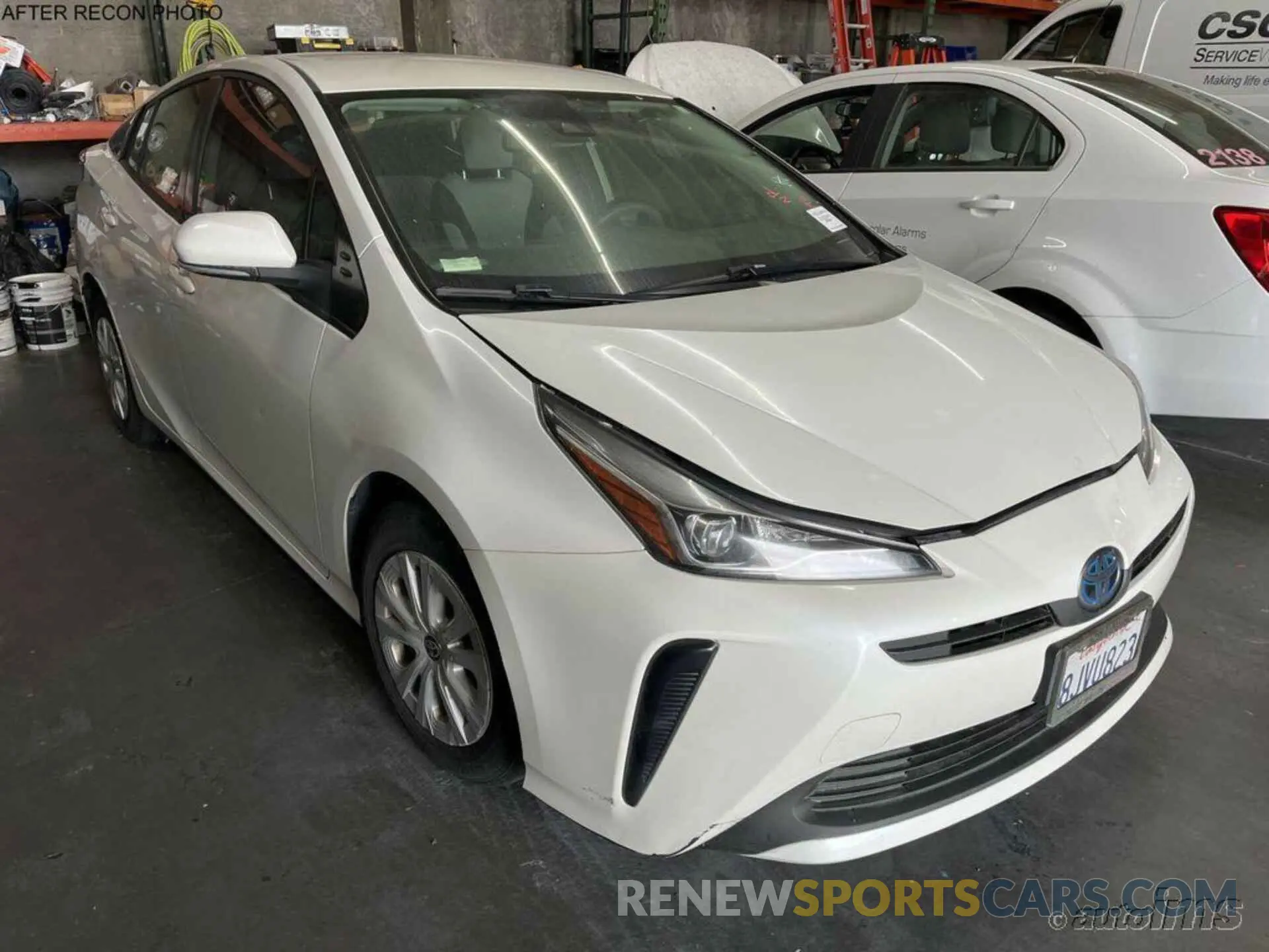 3 fotografías del automóvil dañado JTDKARFU3K3071487 TOYOTA PRIUS 2019